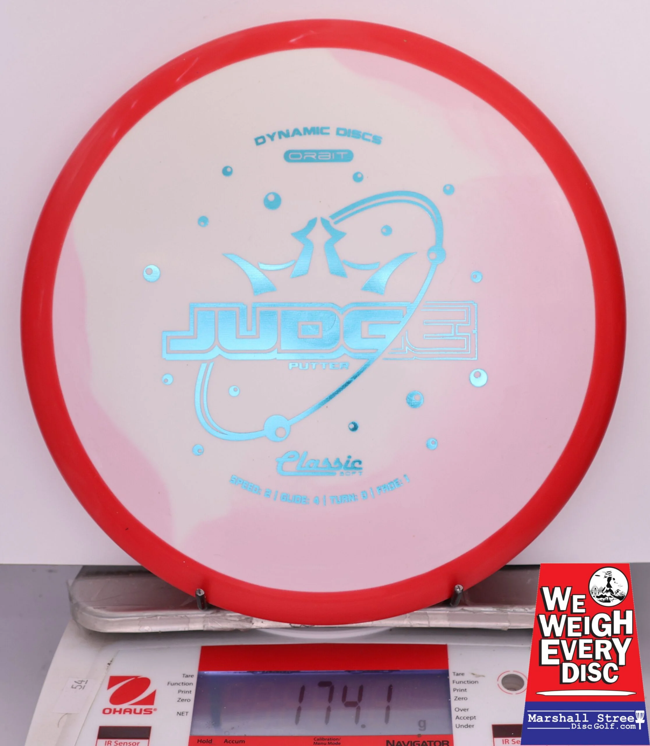 419916 Classic Soft Orbit Judge - #642 Red-PinkWhite, 174