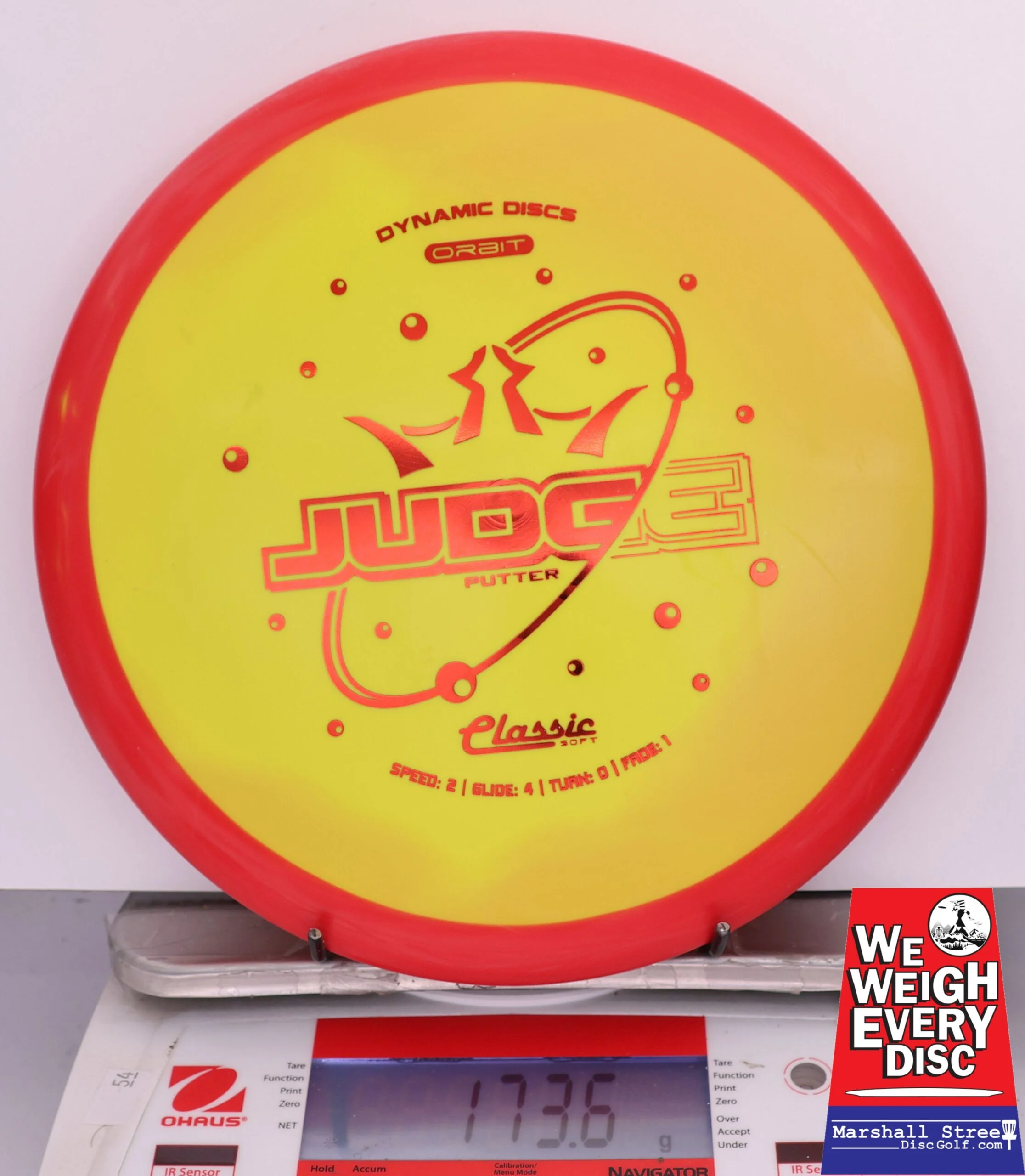 419919 Classic Soft Orbit Judge - #645 Red-Yellow, 174