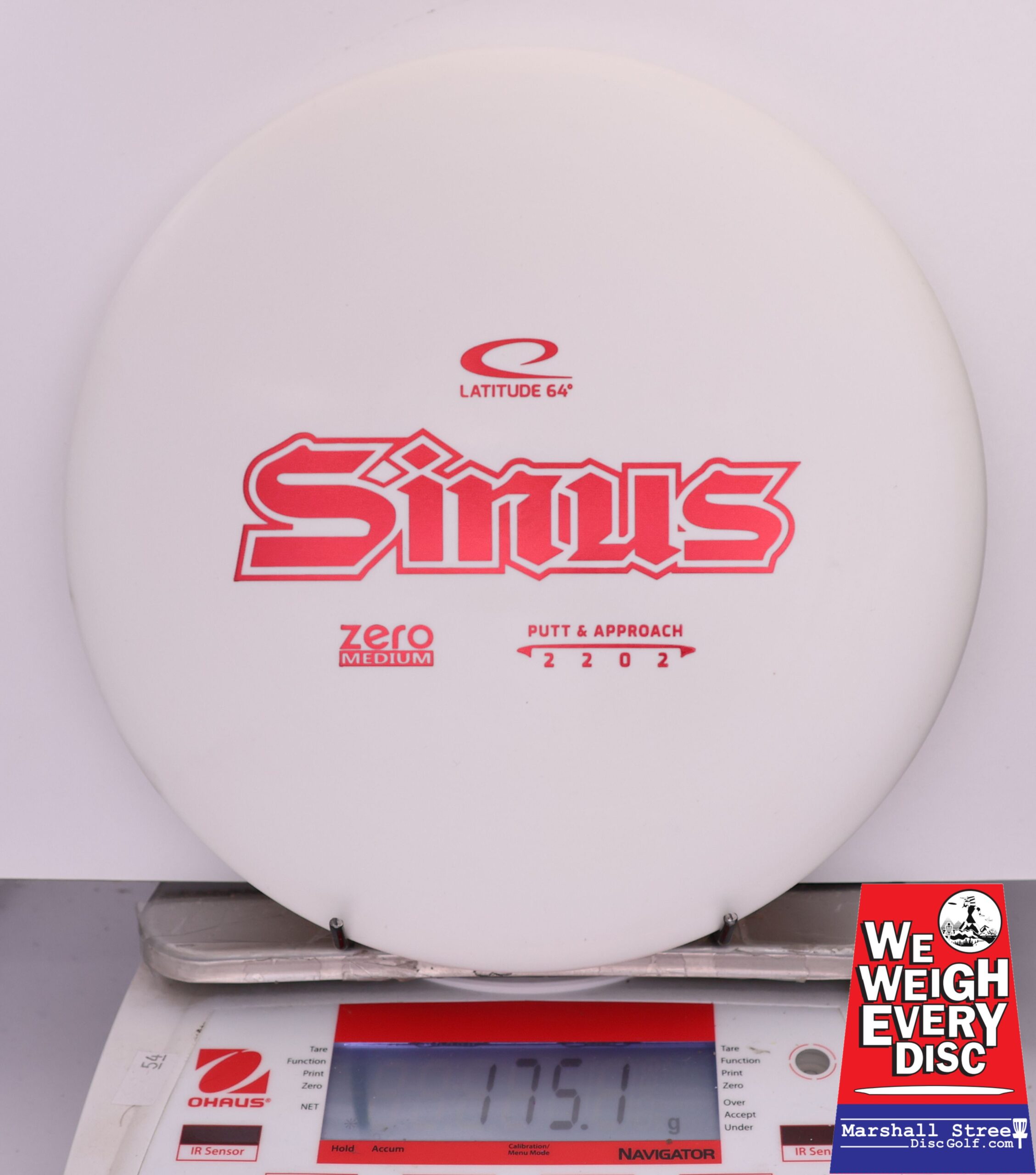 420593 Zero Medium Sinus, Retooled - #642 White, 175