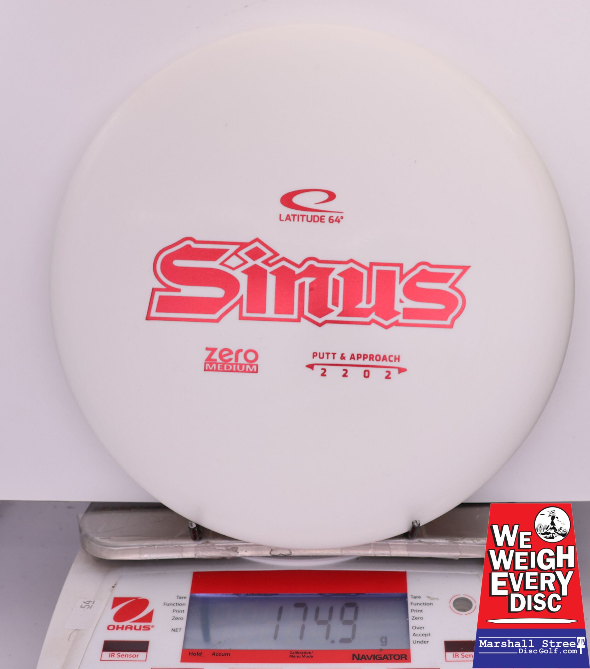 420594 Zero Medium Sinus, Retooled - #643 White, 175