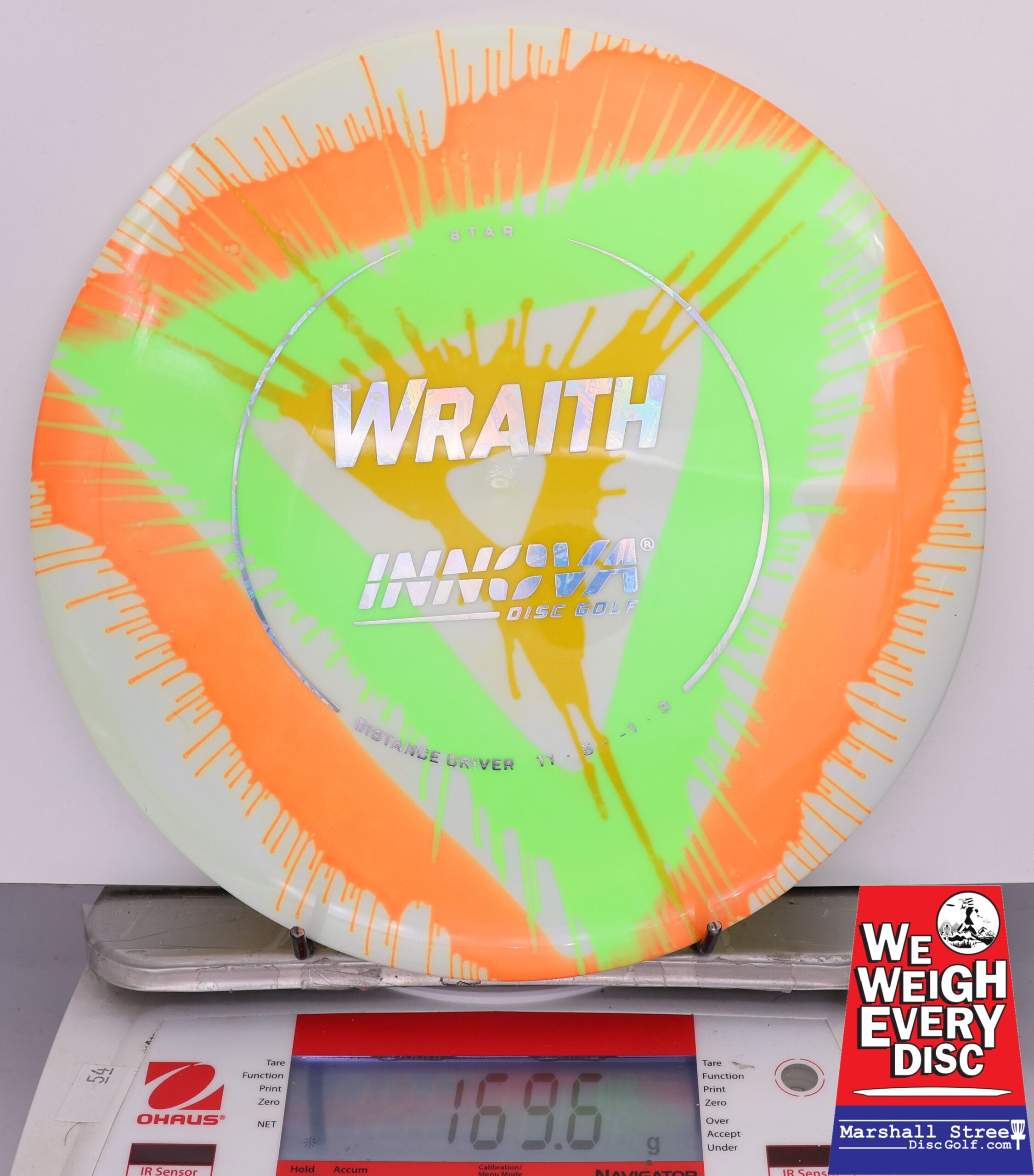 422209 Tie-Dye Star Wraith - #832 GreenOrangeYellow Triangles, 170