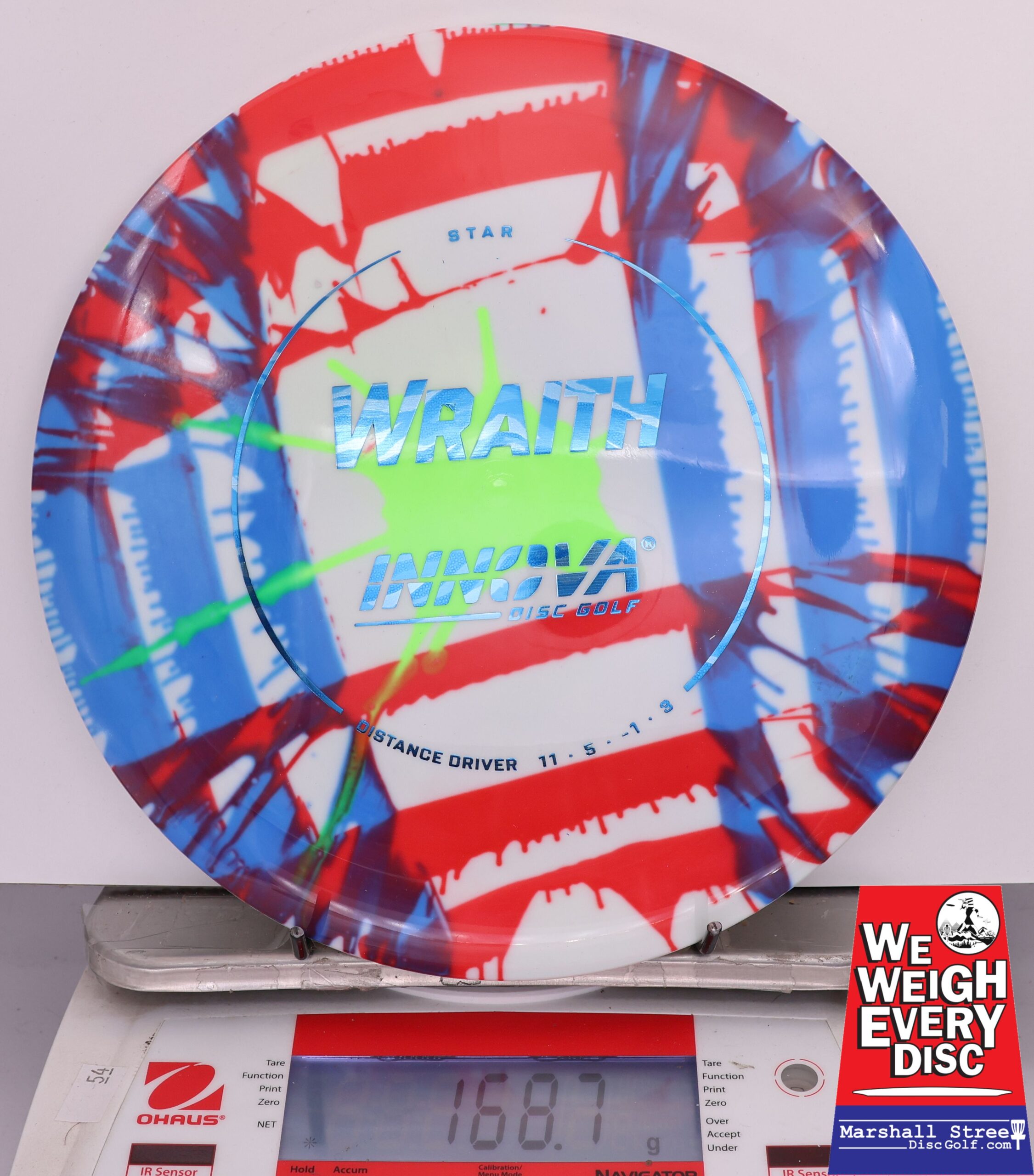 422217 Tie-Dye Star Wraith - #840 RedBlueGreen, 169