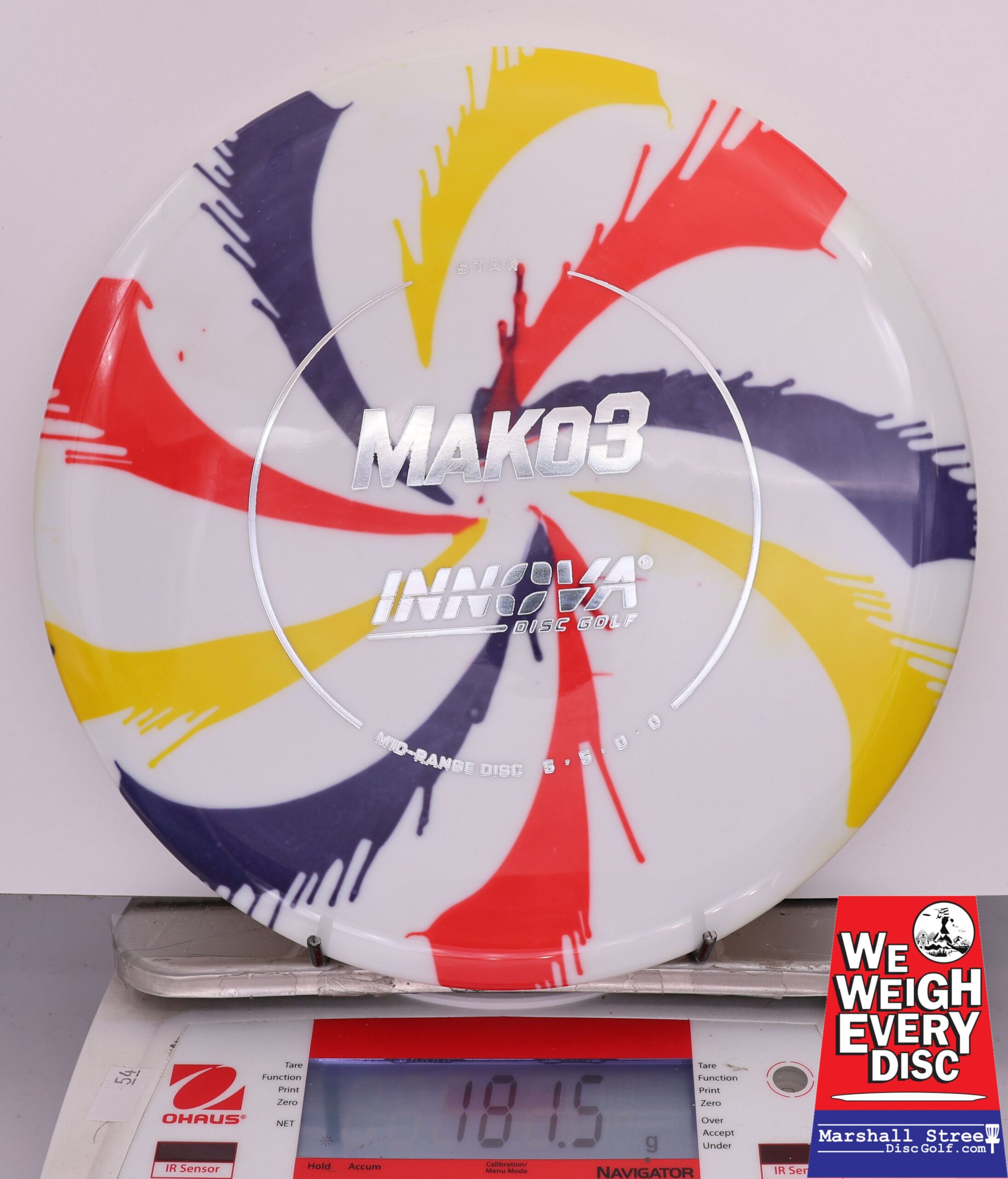 422231 Tie-Dye Star Mako3 - #834 RedYellowDkBlue, 182