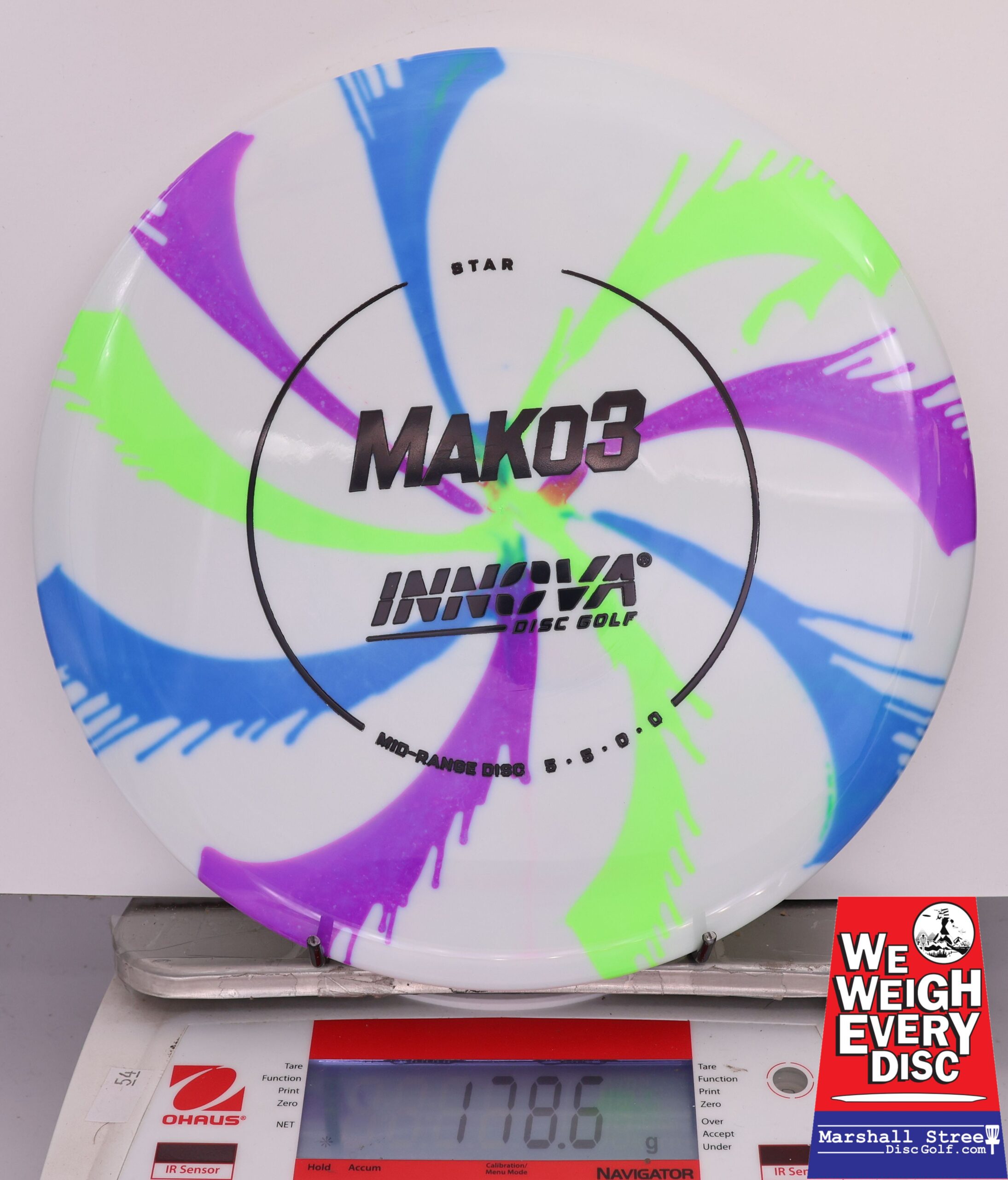 422232 Tie-Dye Star Mako3 - #835 BluePurpleGreen, 179