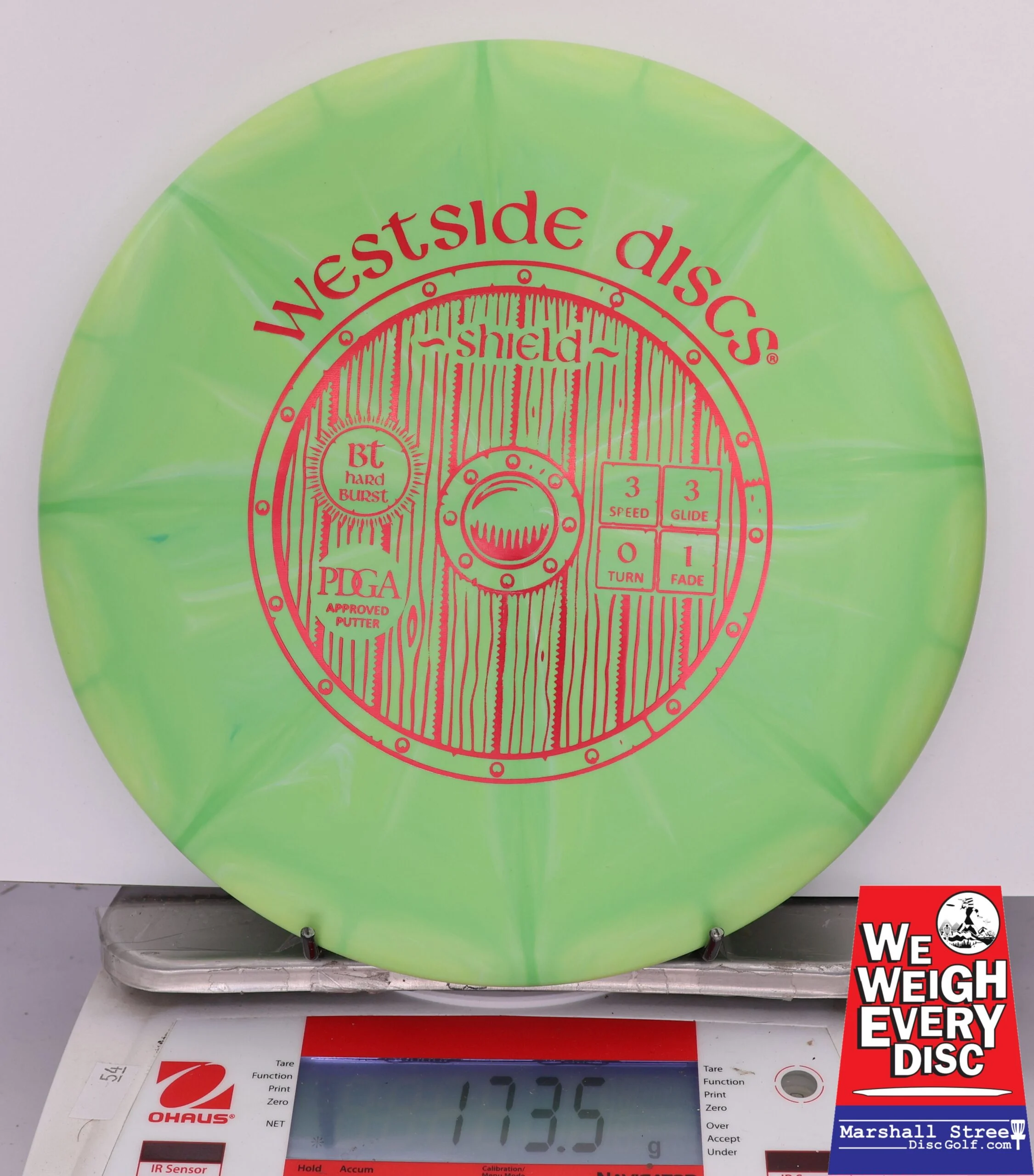 423138 Bt Hard Burst Shield - #669 Green, 174