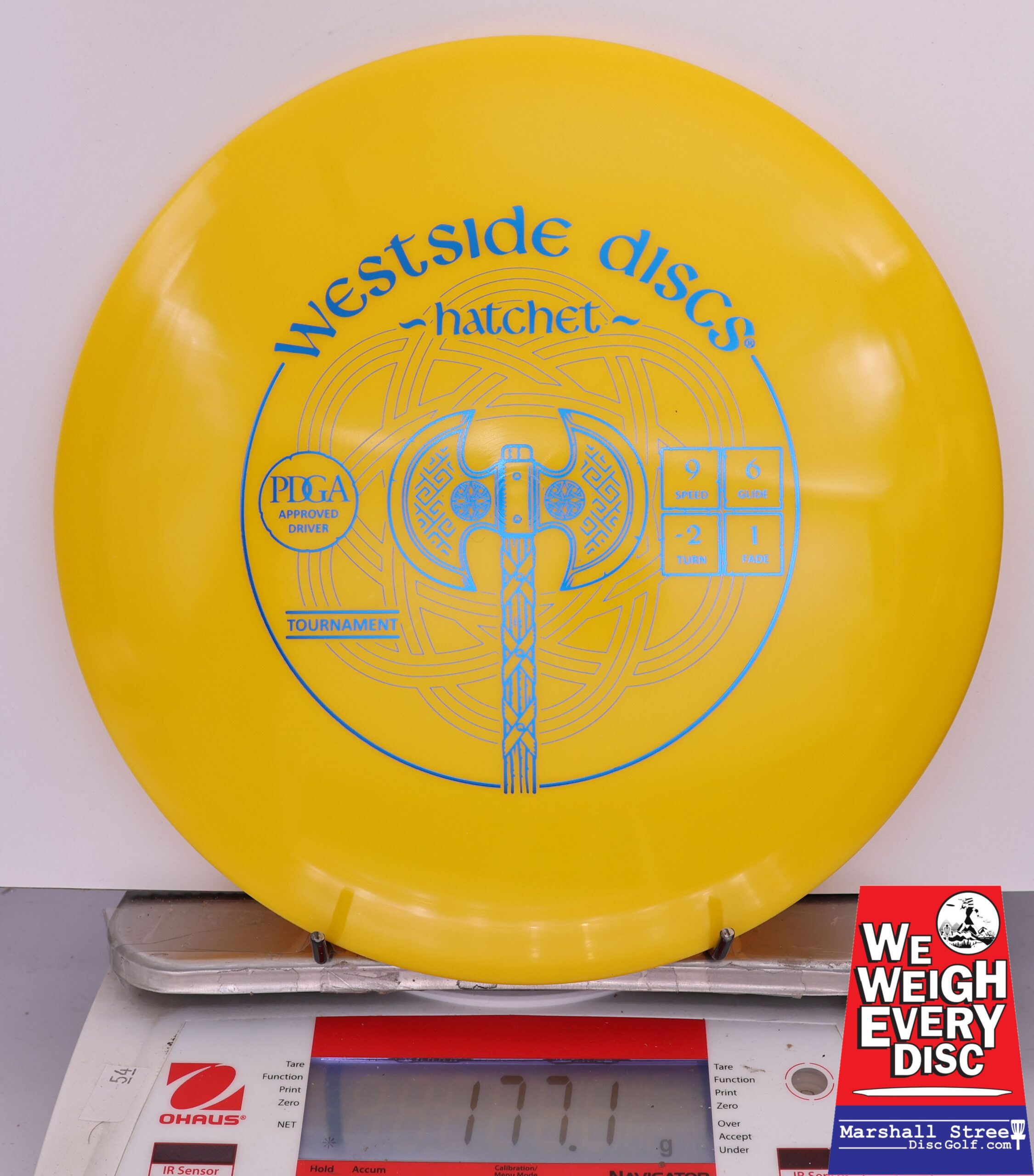 423345 Tournament Hatchet - #668 Yellow, 177