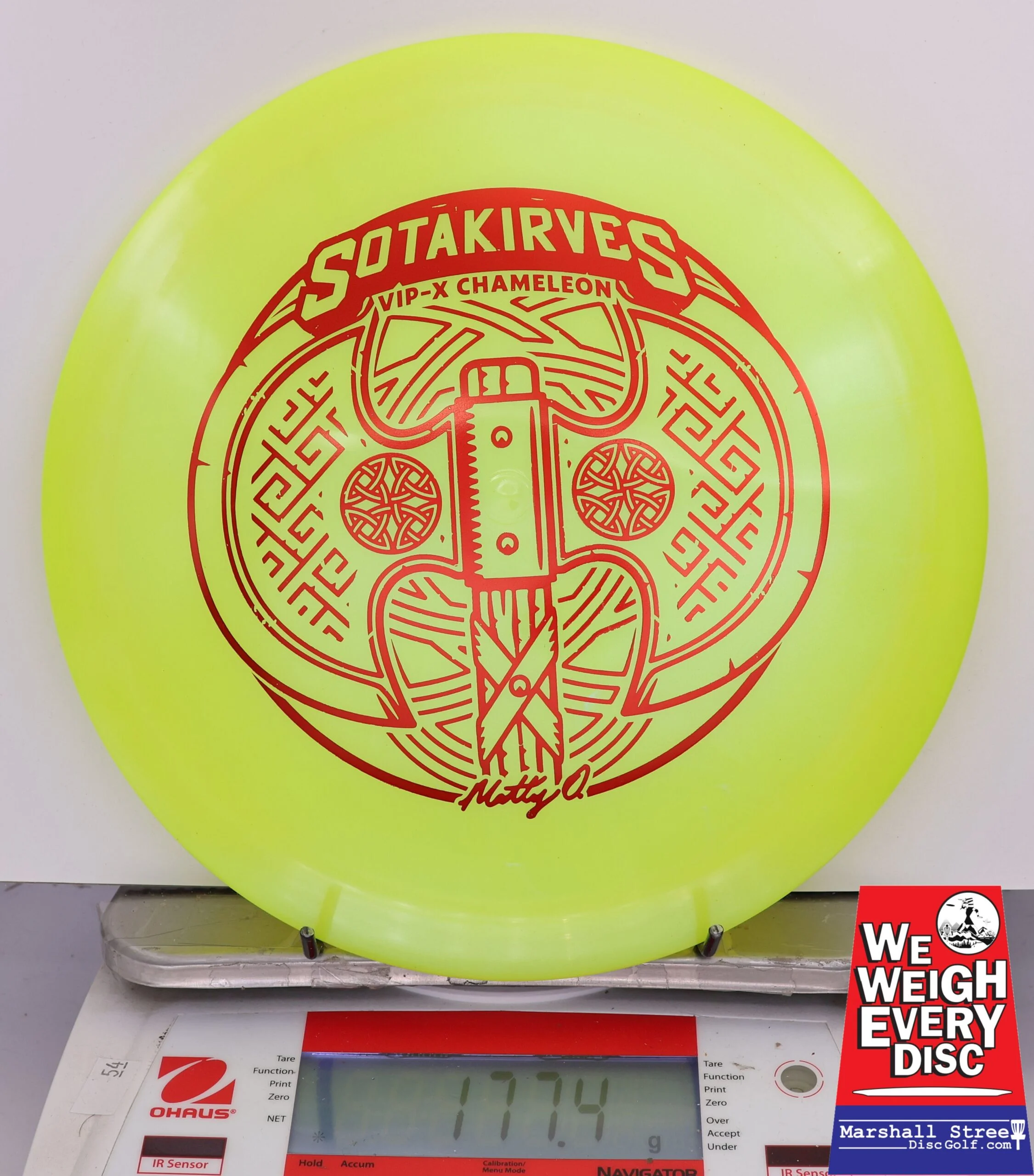 423802 VIP-X Chameleon Hatchet, Matty O. 2024 - #668 Yellow, 177