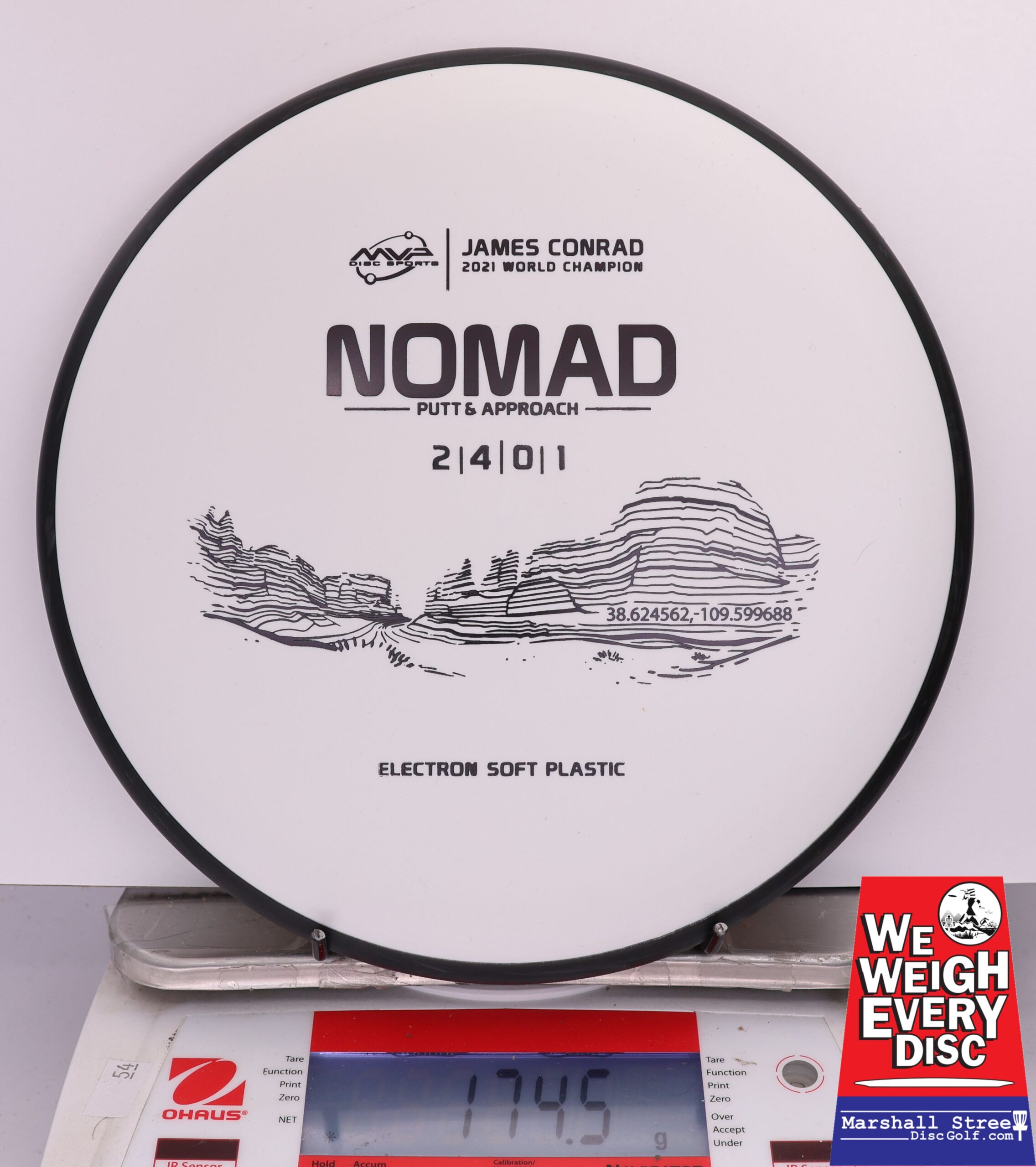 424401 Electron Soft Nomad, James Conrad - #25 White, 175