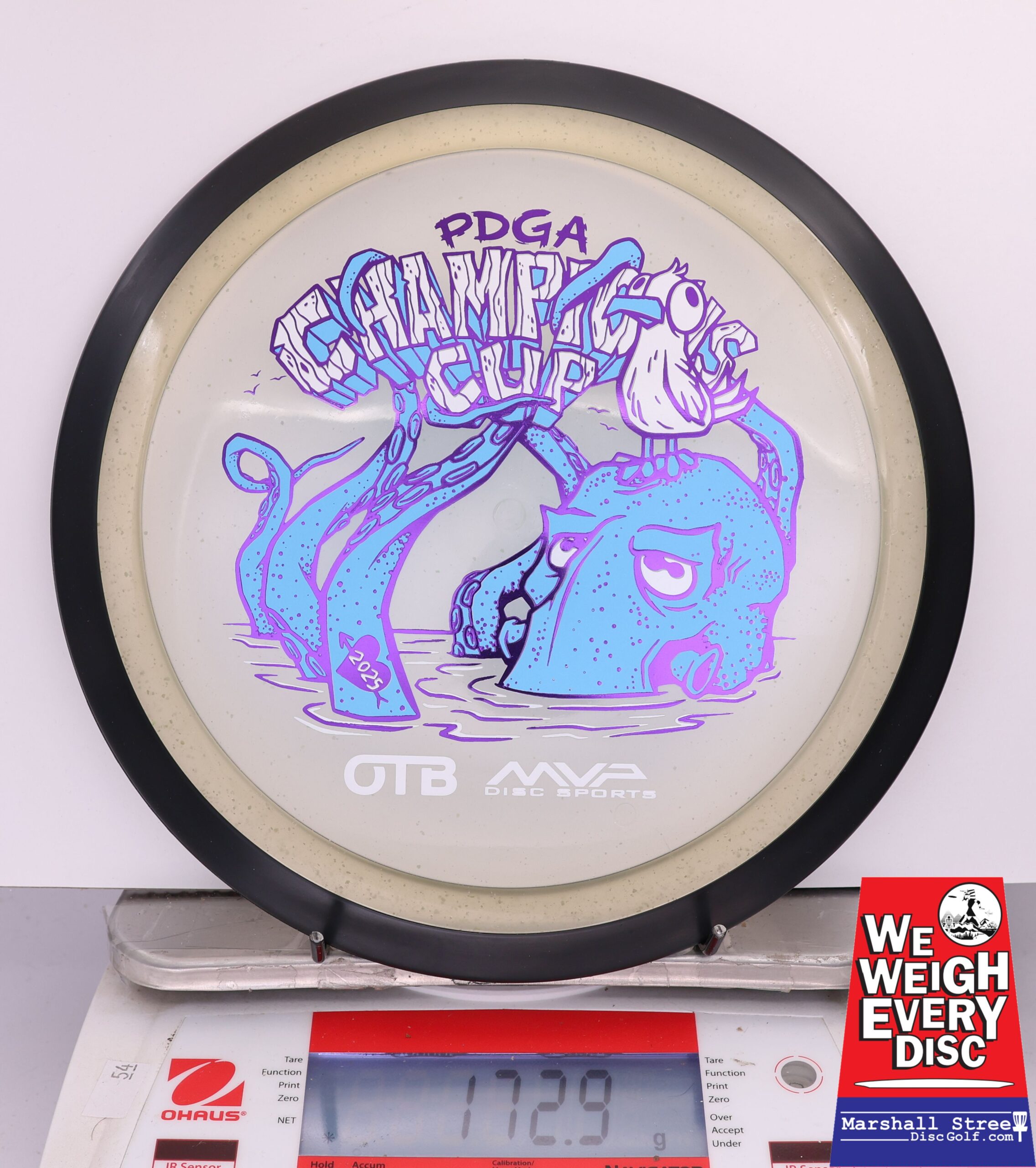 424467 Particle Glow Proton Wave, PDGA Champions Cup 2025 - #299 Almost White, 173