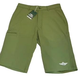FLY GREEN, OLIVE GREEN TOWELTECH(TM) DISC GOLF SHORTS.
