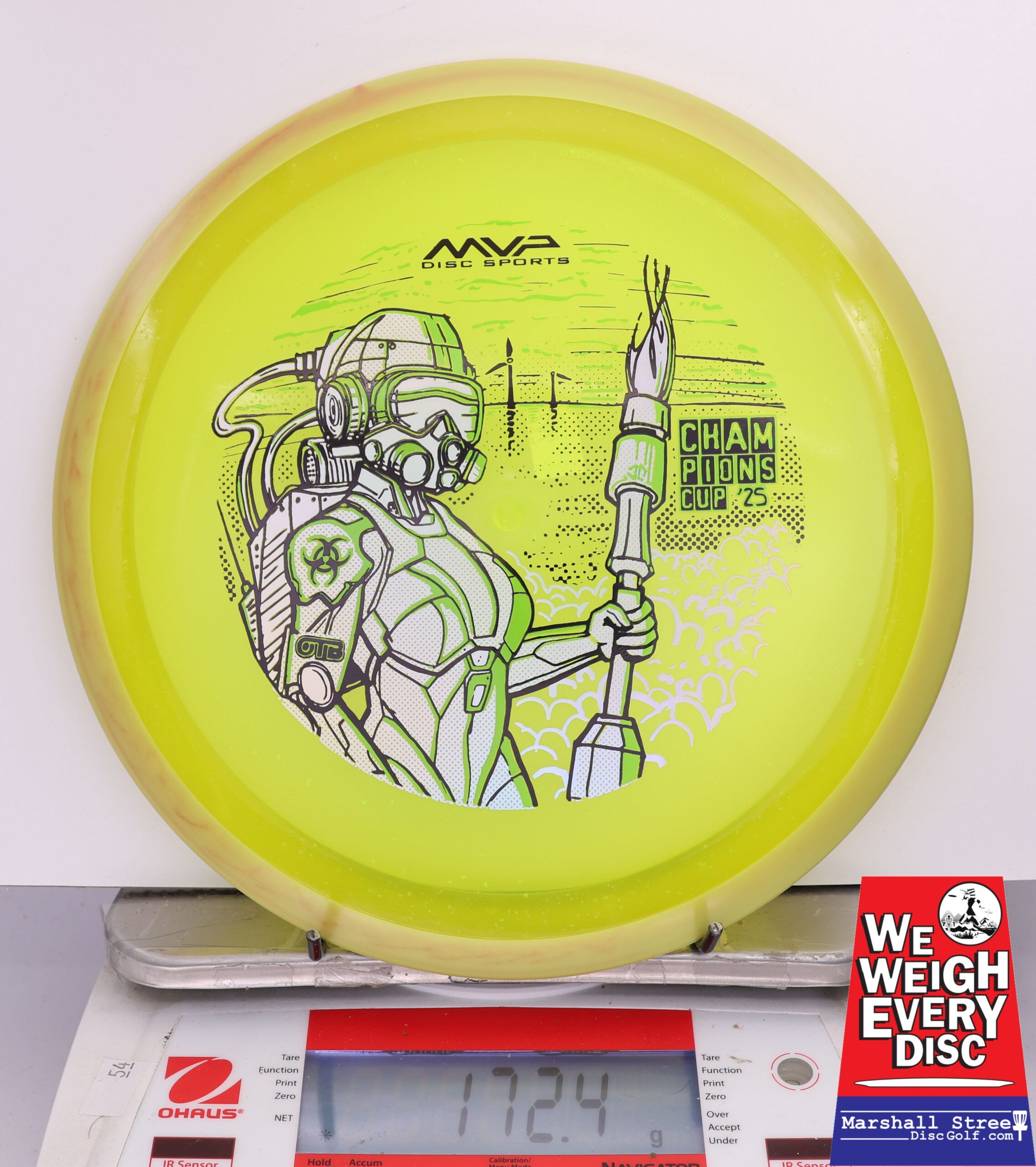 424763 Particle Glow Proton Virus, PDGA Champions Cup 2025 - #292 Yellow, 172