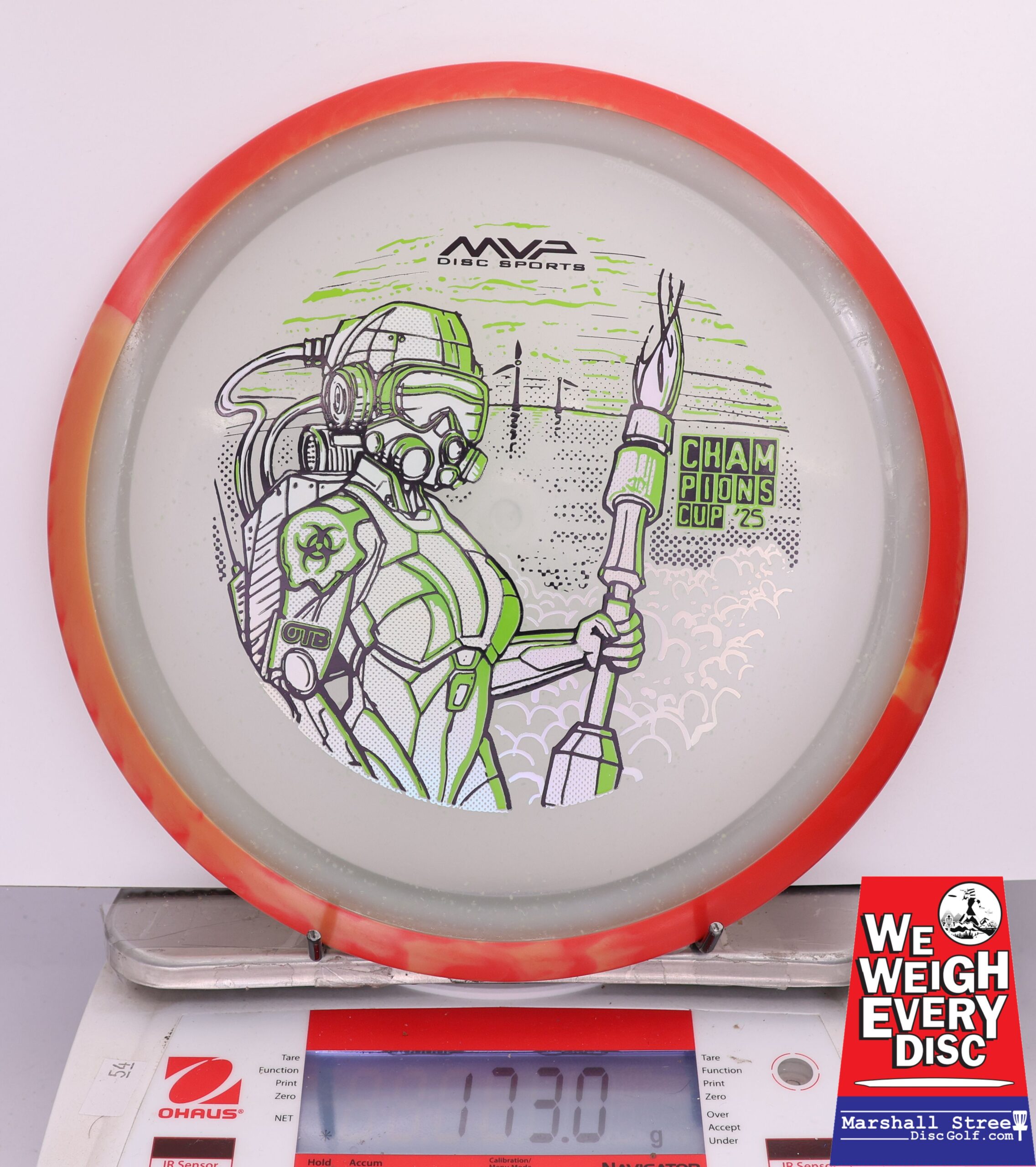 424769 Particle Glow Proton Virus, PDGA Champions Cup 2025 - #298 RedOrange-Clear, 173