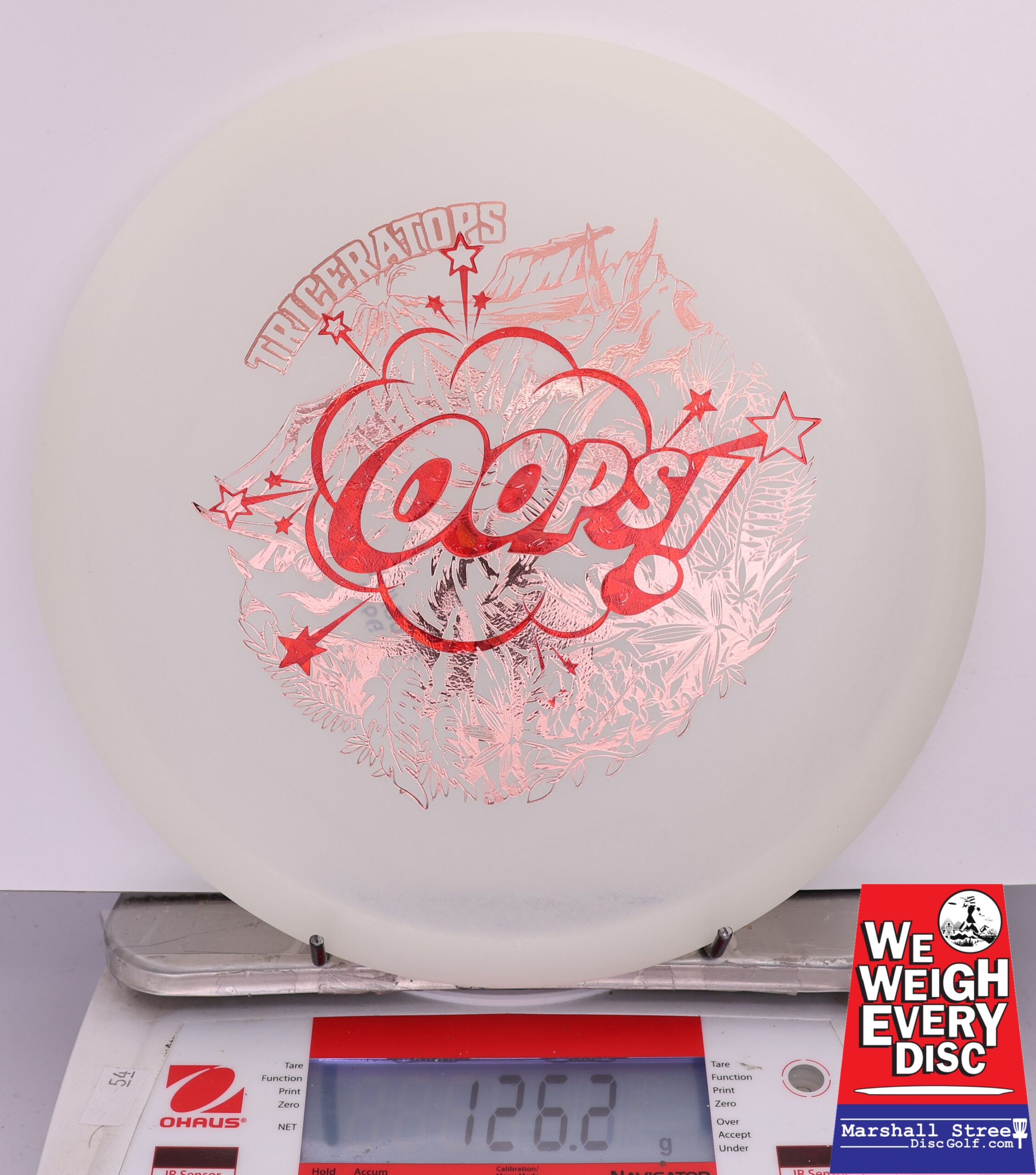 425909 X-Out Glow Egg Shell Stegosaurus - #341 White, 126