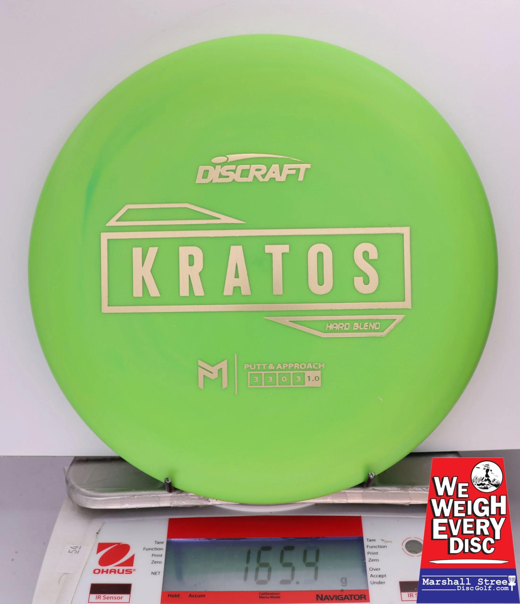 427160 Putter Line Hard Kratos, Paul McBeth - #05 Green, 165