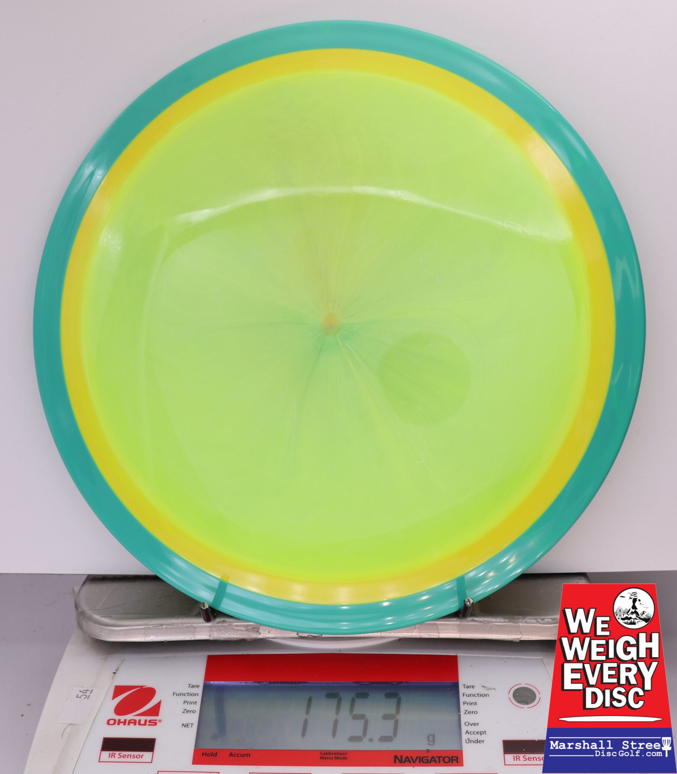 428320 RETOOLED Simon Line Neutron Time-Lapse, No Stamp - #808 Teal-Yellow, 175