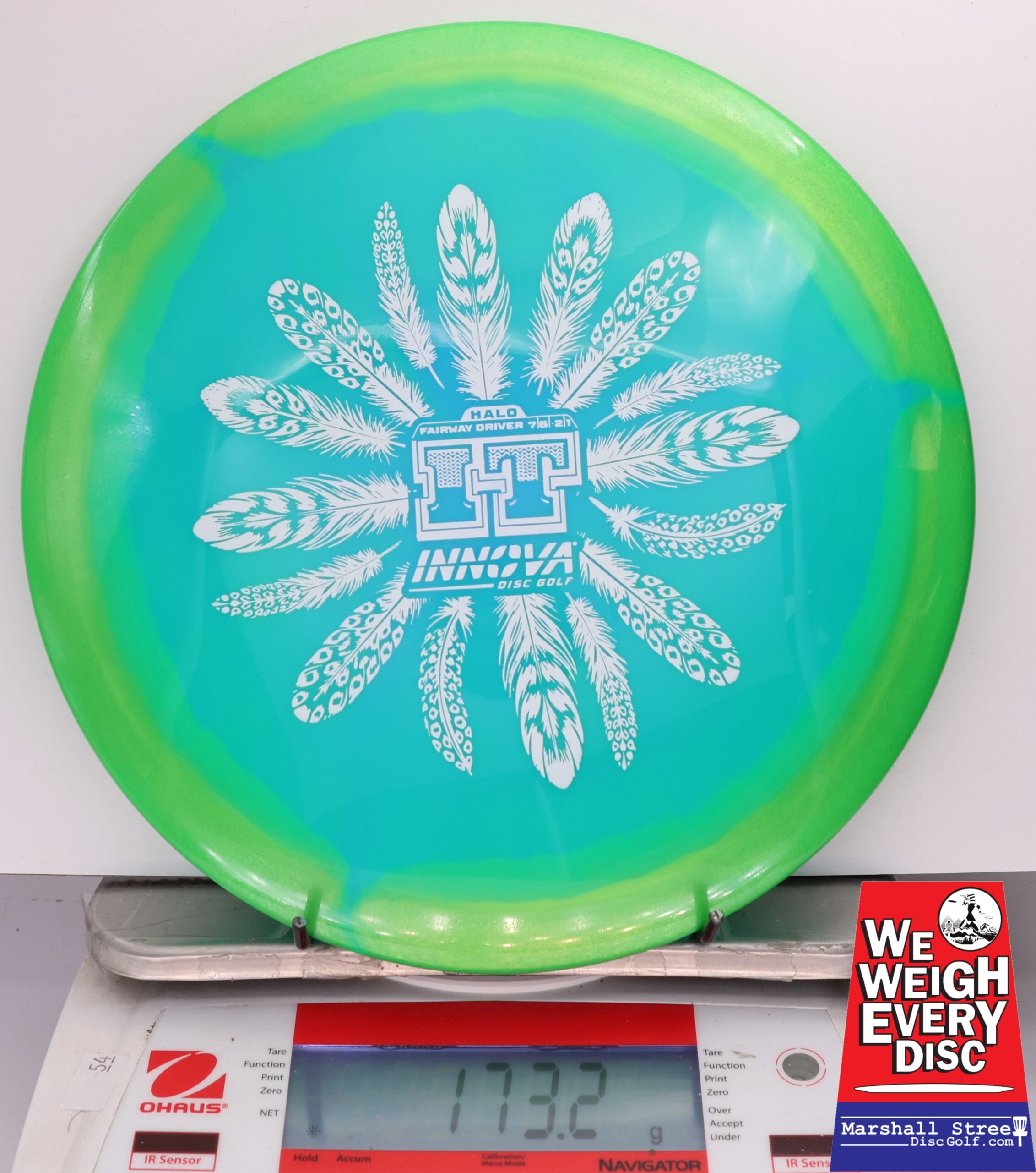 430035 Halo Star IT - #859 Green-LtBlue, 173