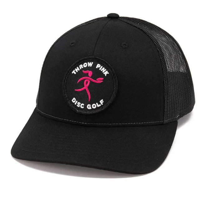 Throw Pink Ribbon Patch Hat - Image 3