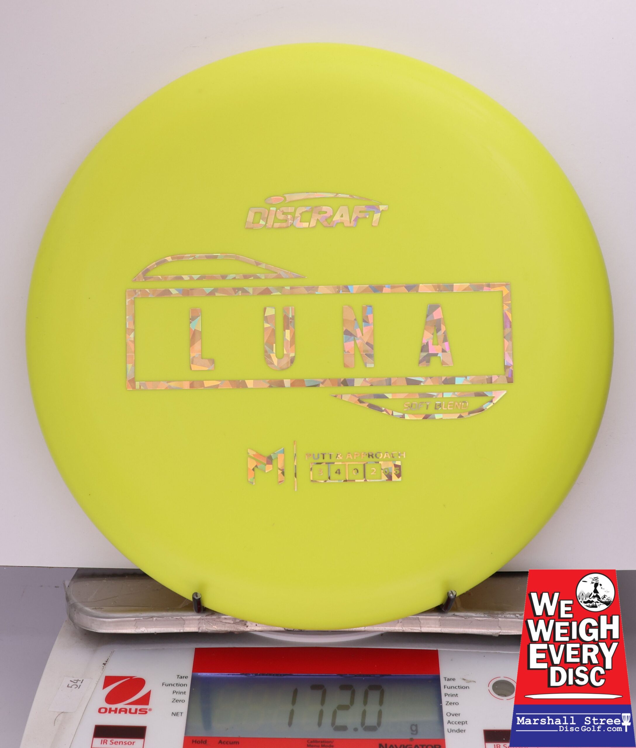 431459 Putter Line Soft Luna, Paul McBeth - #571 Yellow, 172