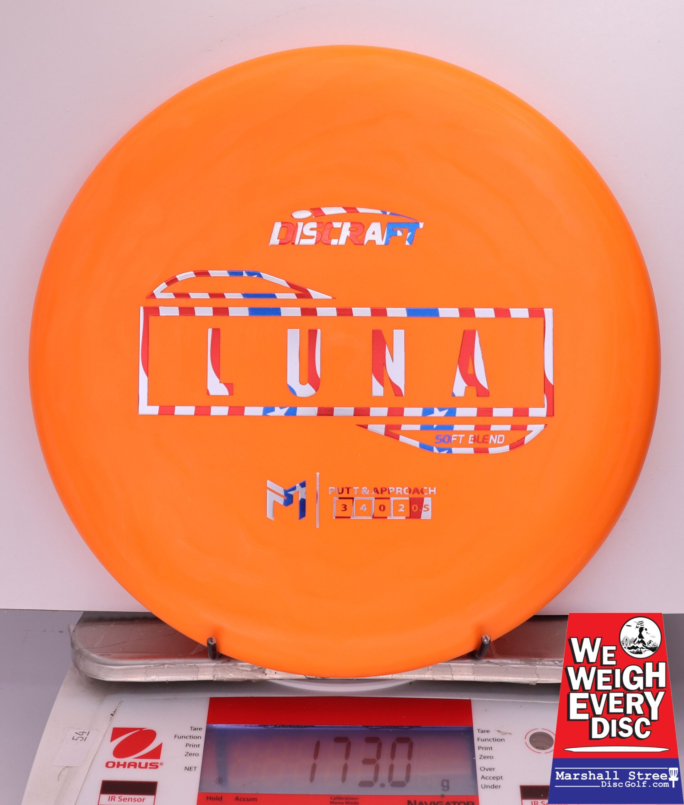 431468 Putter Line Soft Luna, Paul McBeth - #580 Orange, 173