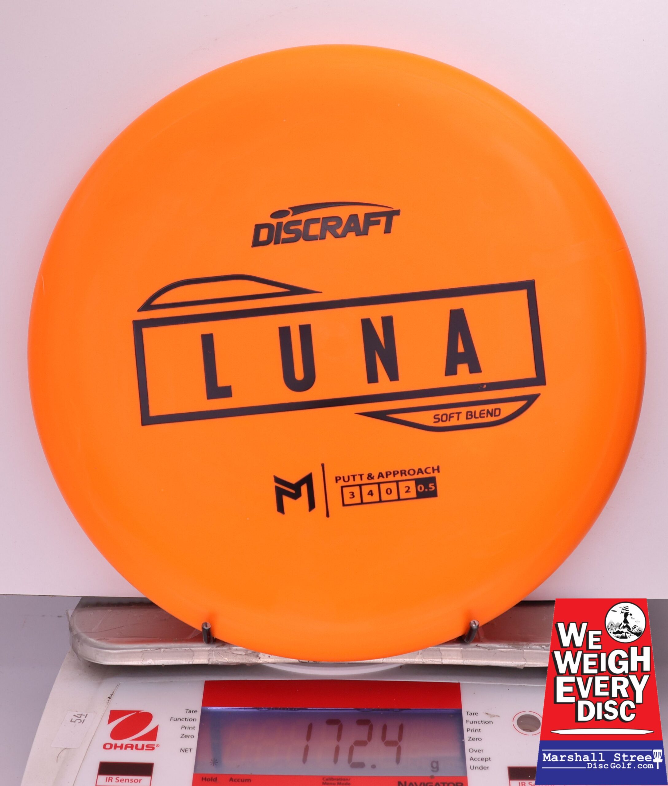 431469 Putter Line Soft Luna, Paul McBeth - #581 Orange, 172
