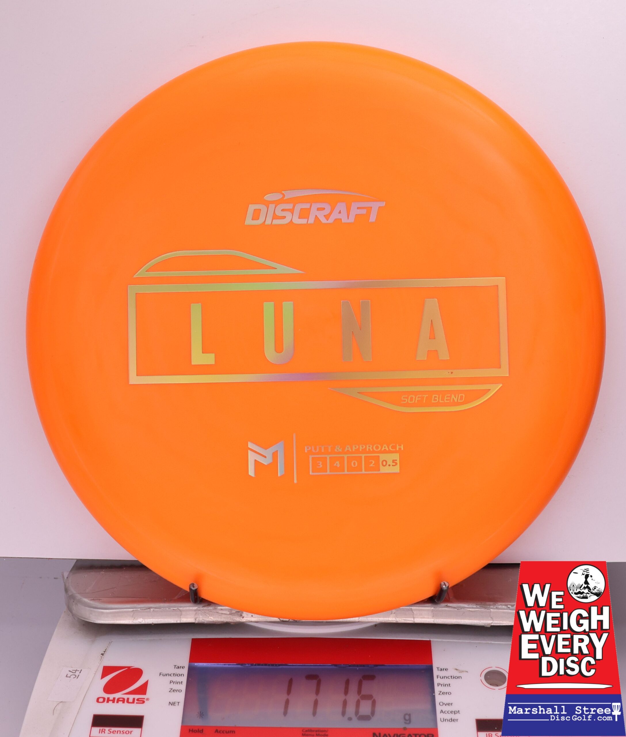 431471 Putter Line Soft Luna, Paul McBeth - #583 Orange, 172