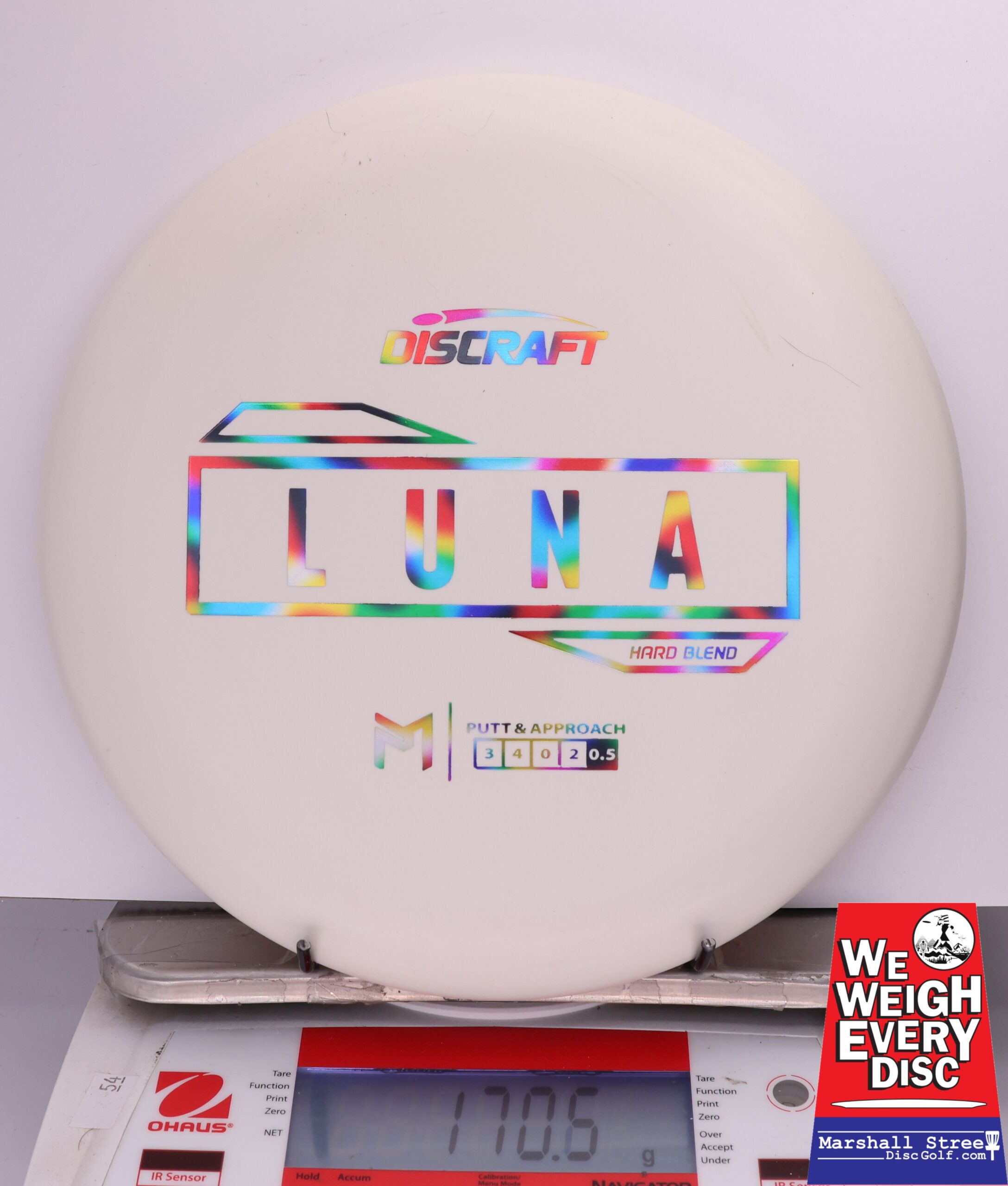 431490 Putter Line Hard Luna, Paul McBeth - #572 White, 171