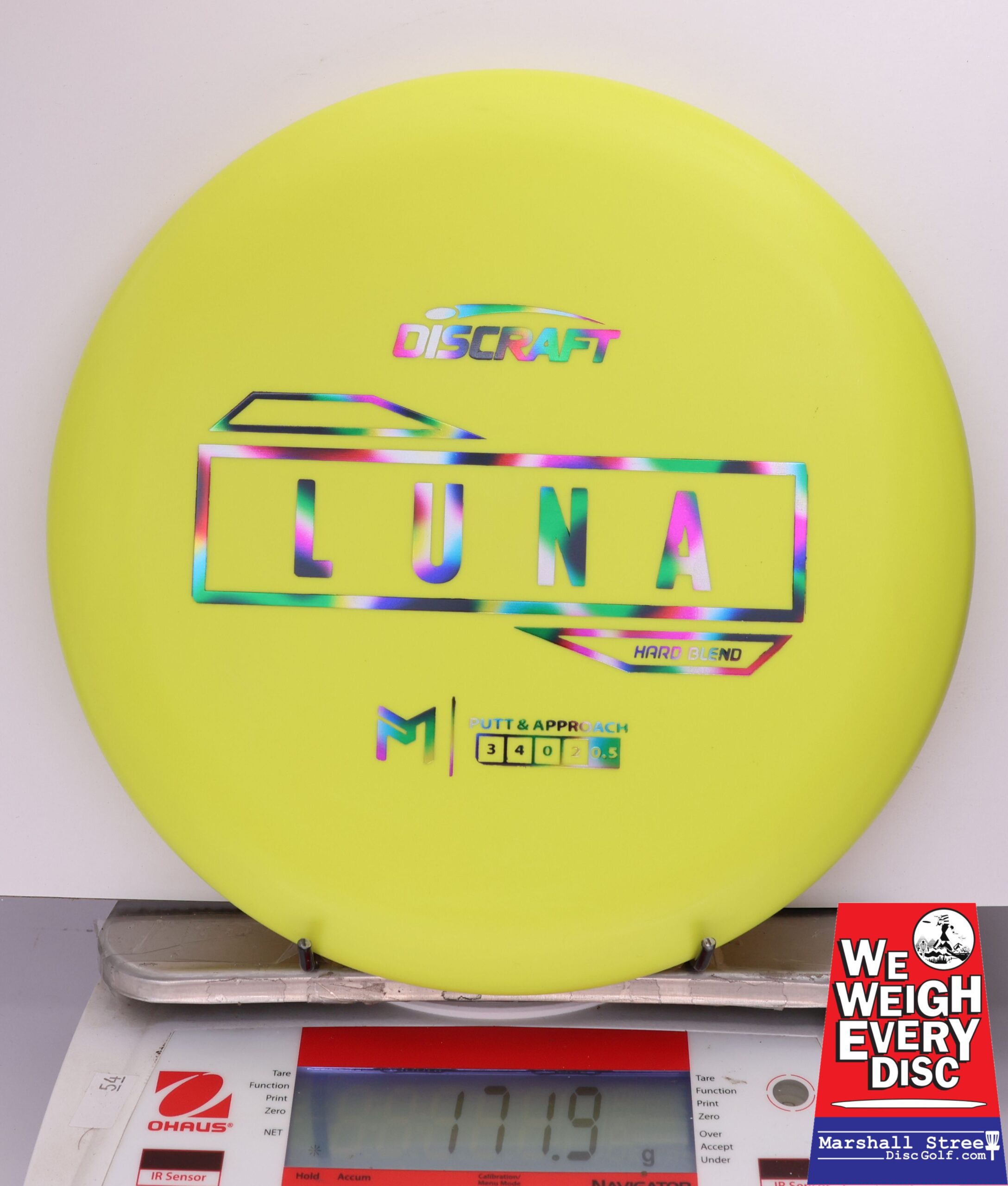 431497 Putter Line Hard Luna, Paul McBeth - #579 Yellow, 172