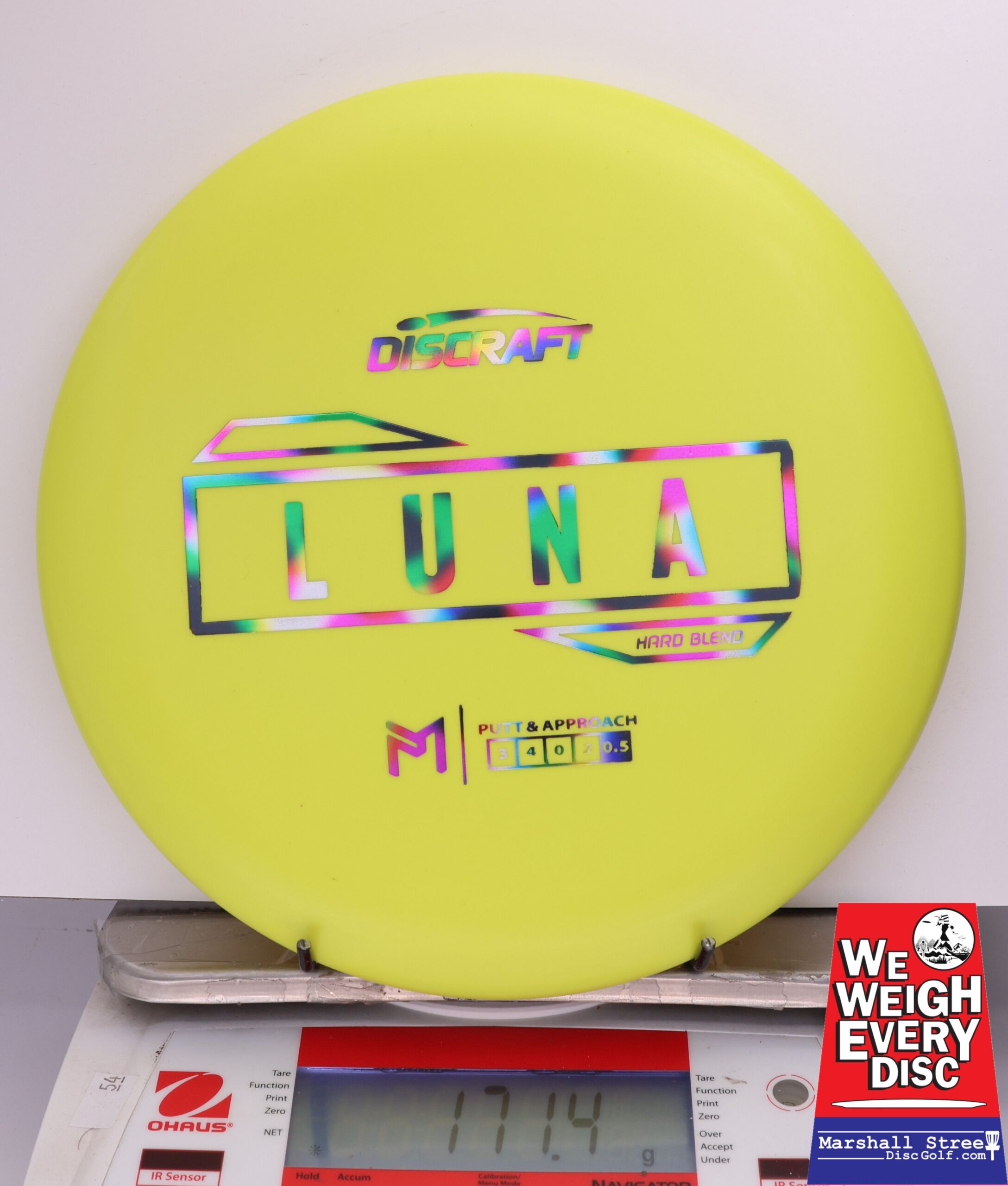 431498 Putter Line Hard Luna, Paul McBeth - #580 Yellow, 171