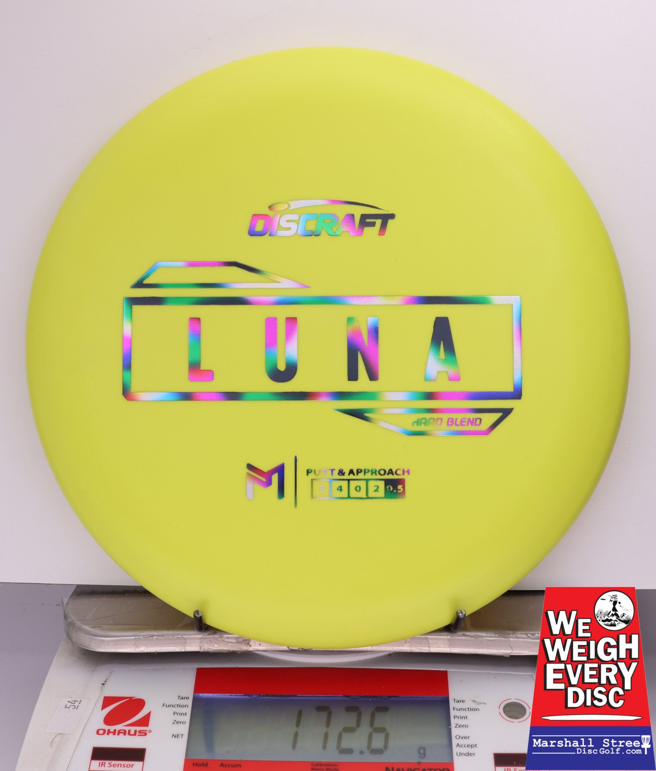 431499 Putter Line Hard Luna, Paul McBeth - #581 Yellow, 173