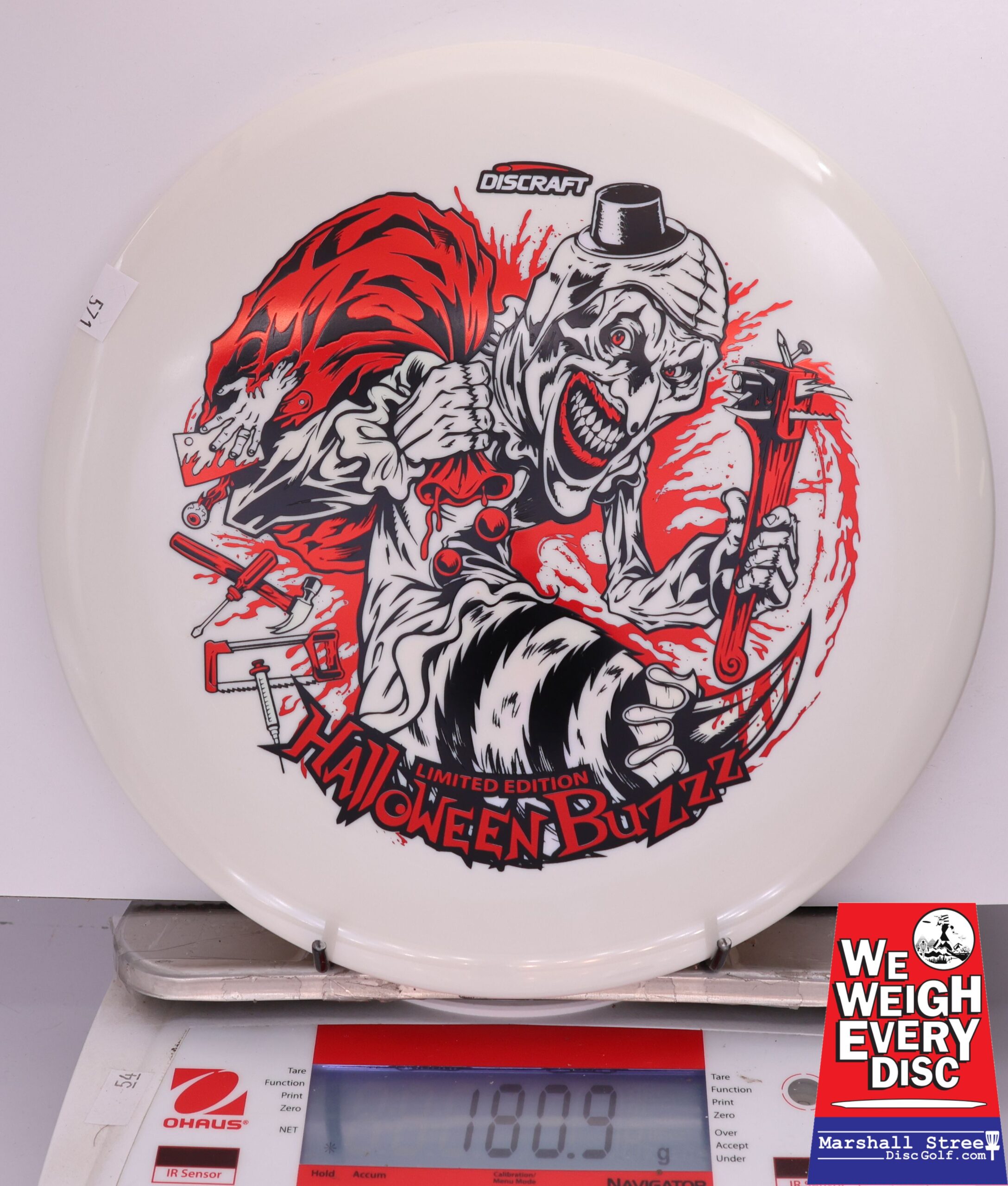 431848 ESP Buzzz, Tri-Foil Glow - 2025 Halloween Limited Edition - #572 Whiteish, 181