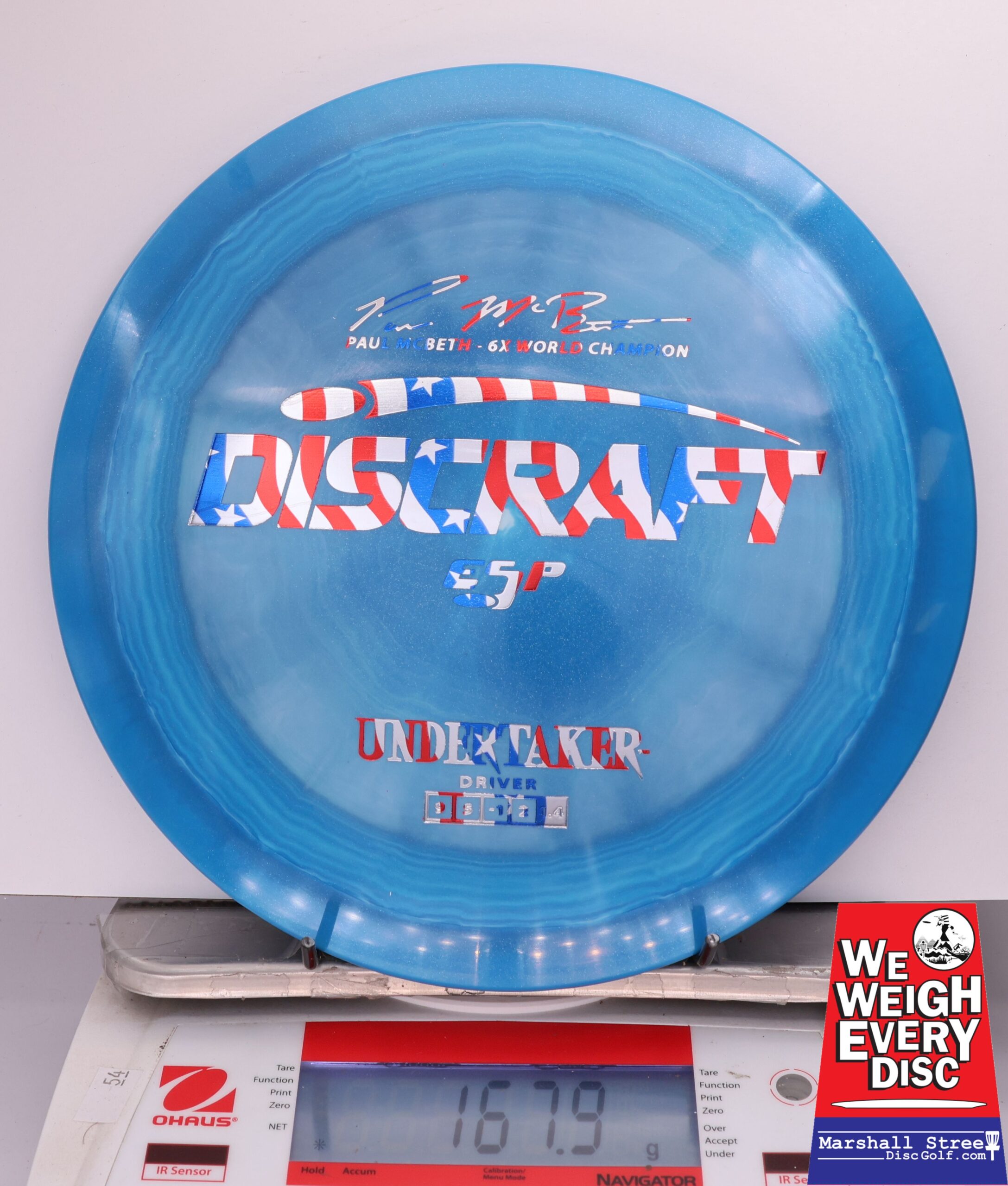 432526 ESP Undertaker, Paul McBeth 6X - #575 Blue, 168