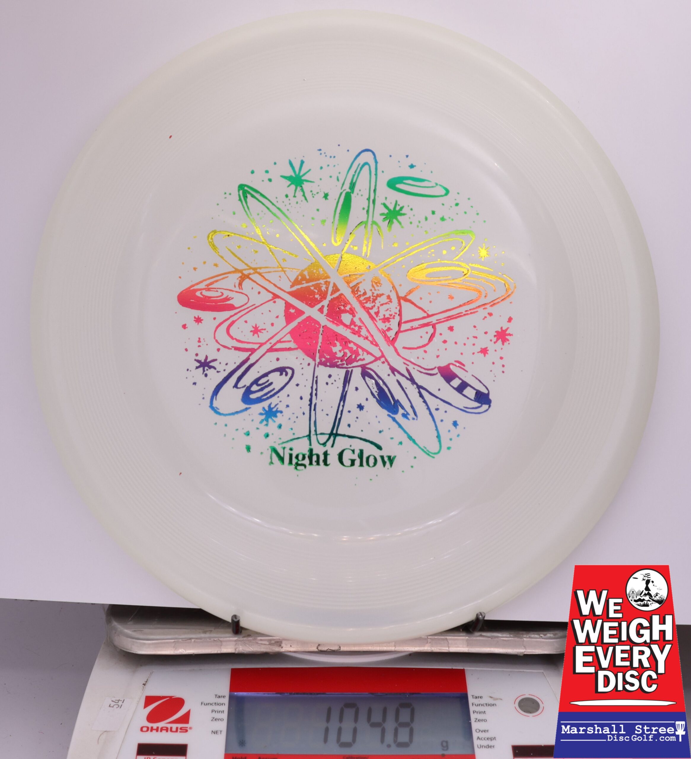 433337 Night Glow Chomper Dog Disc - #102 Glow, 105