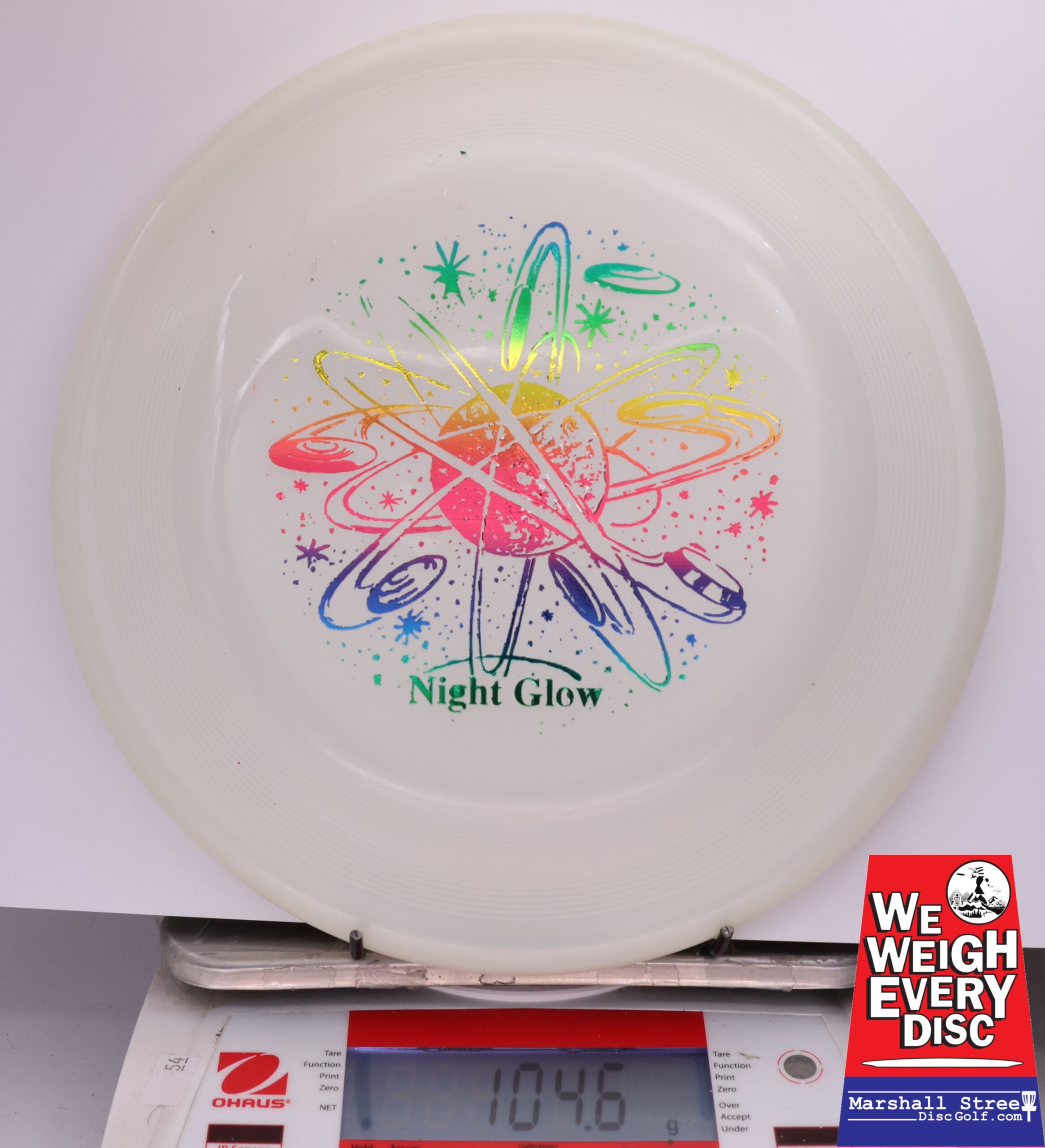 433338 Night Glow Chomper Dog Disc - #103 Glow, 105