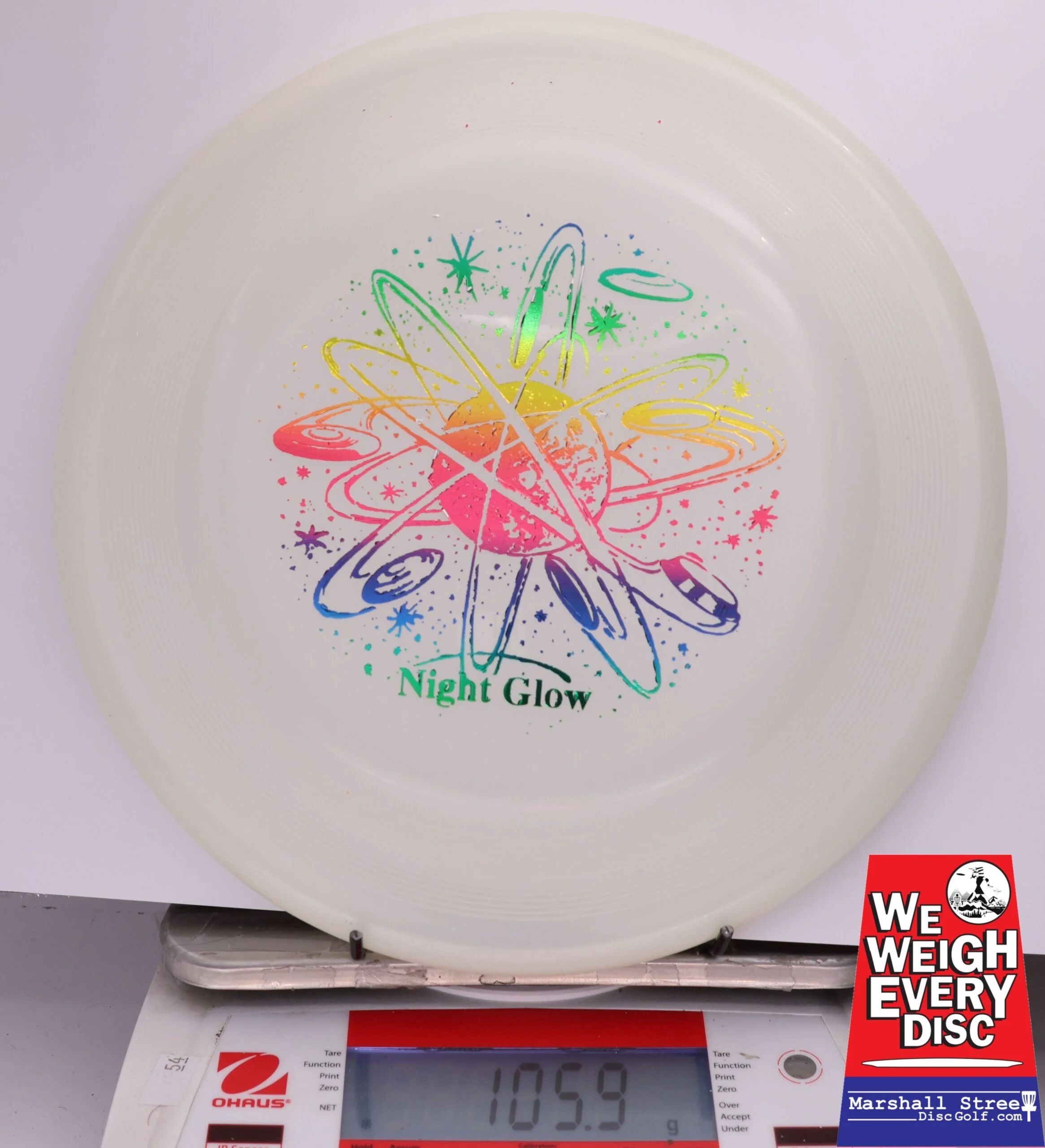 433339 Night Glow Chomper Dog Disc - #104 Glow, 106