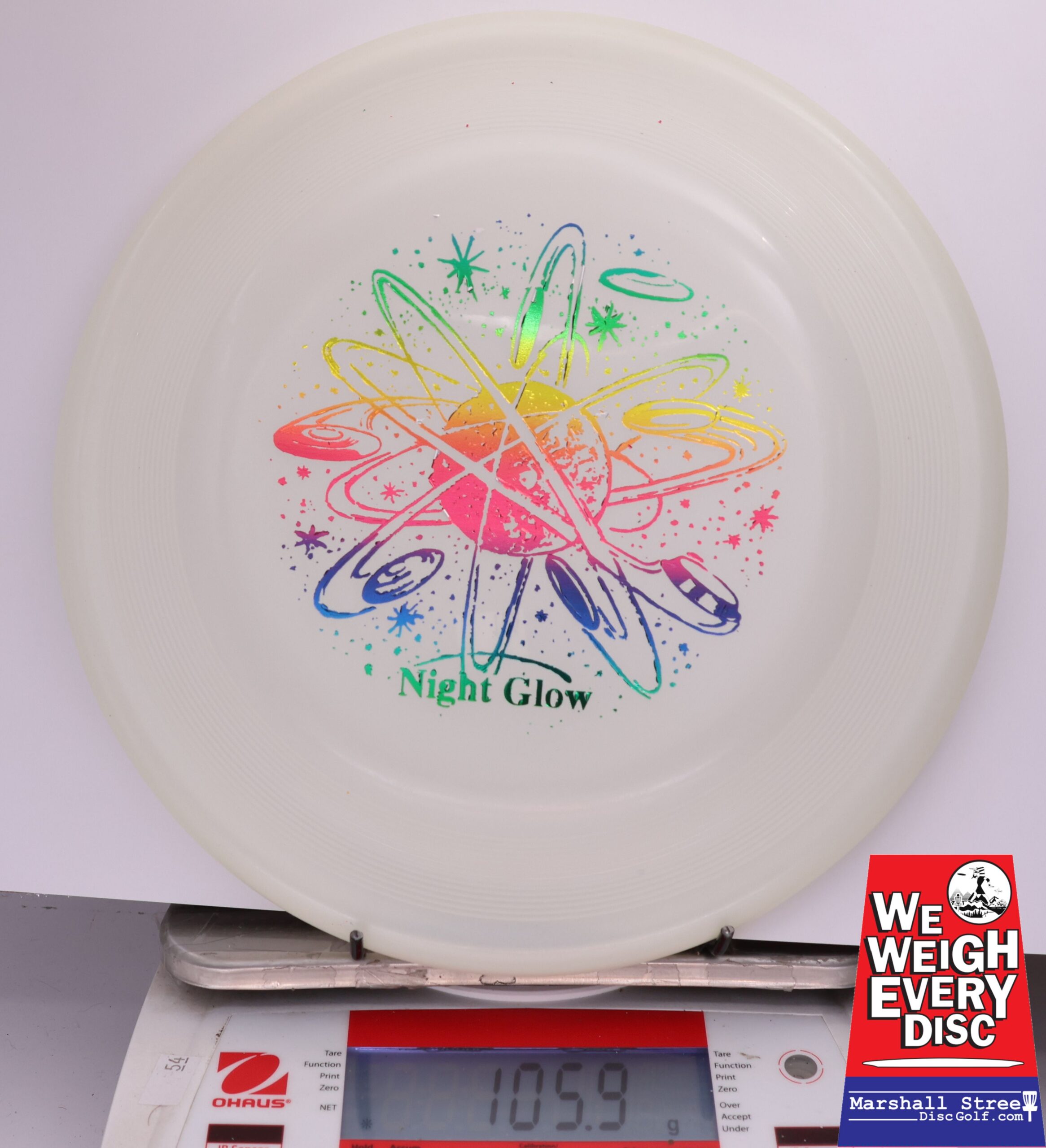 433339 Night Glow Chomper Dog Disc - #104 Glow, 106