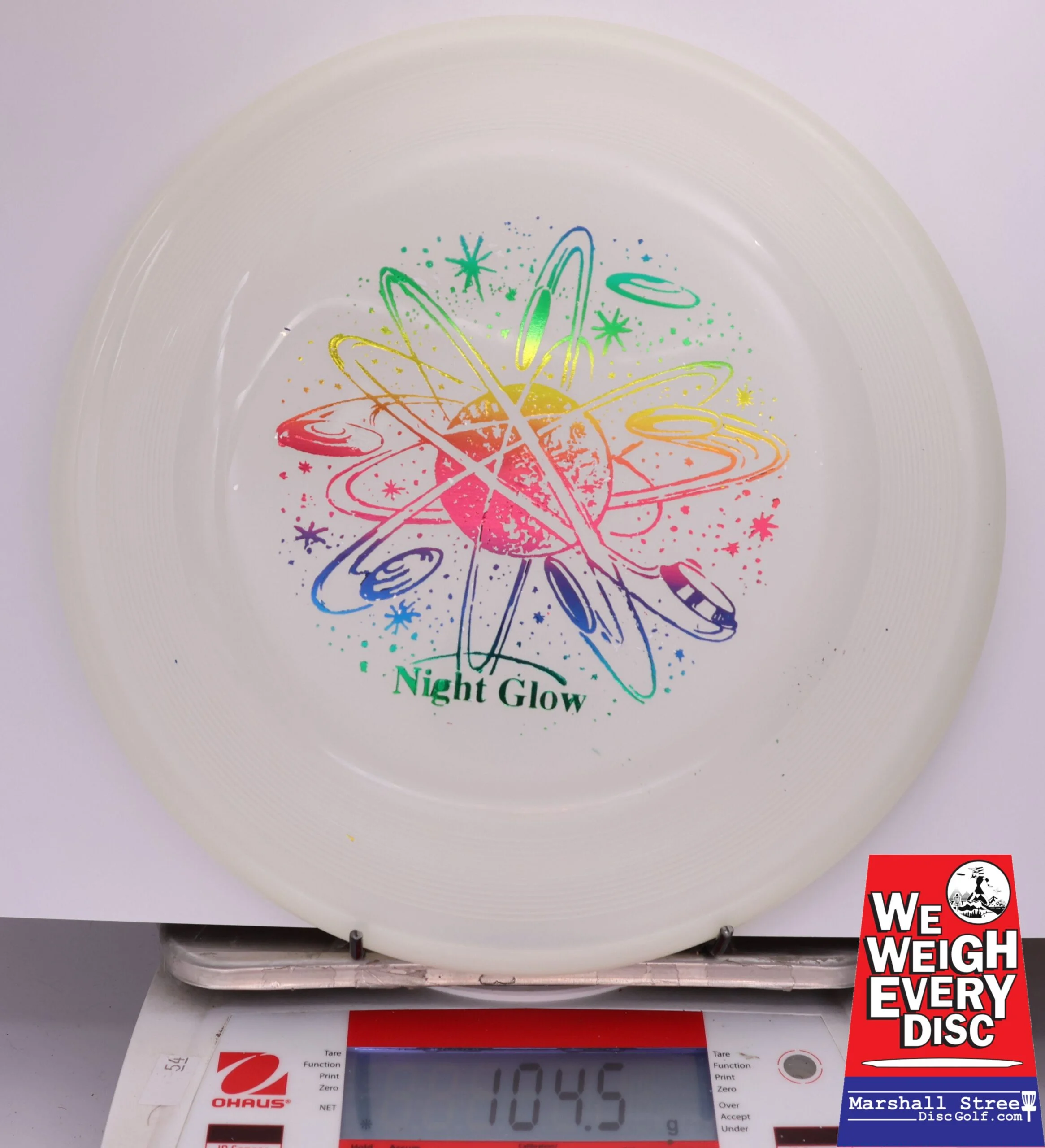 433341 Night Glow Chomper Dog Disc - #106 Glow, 105