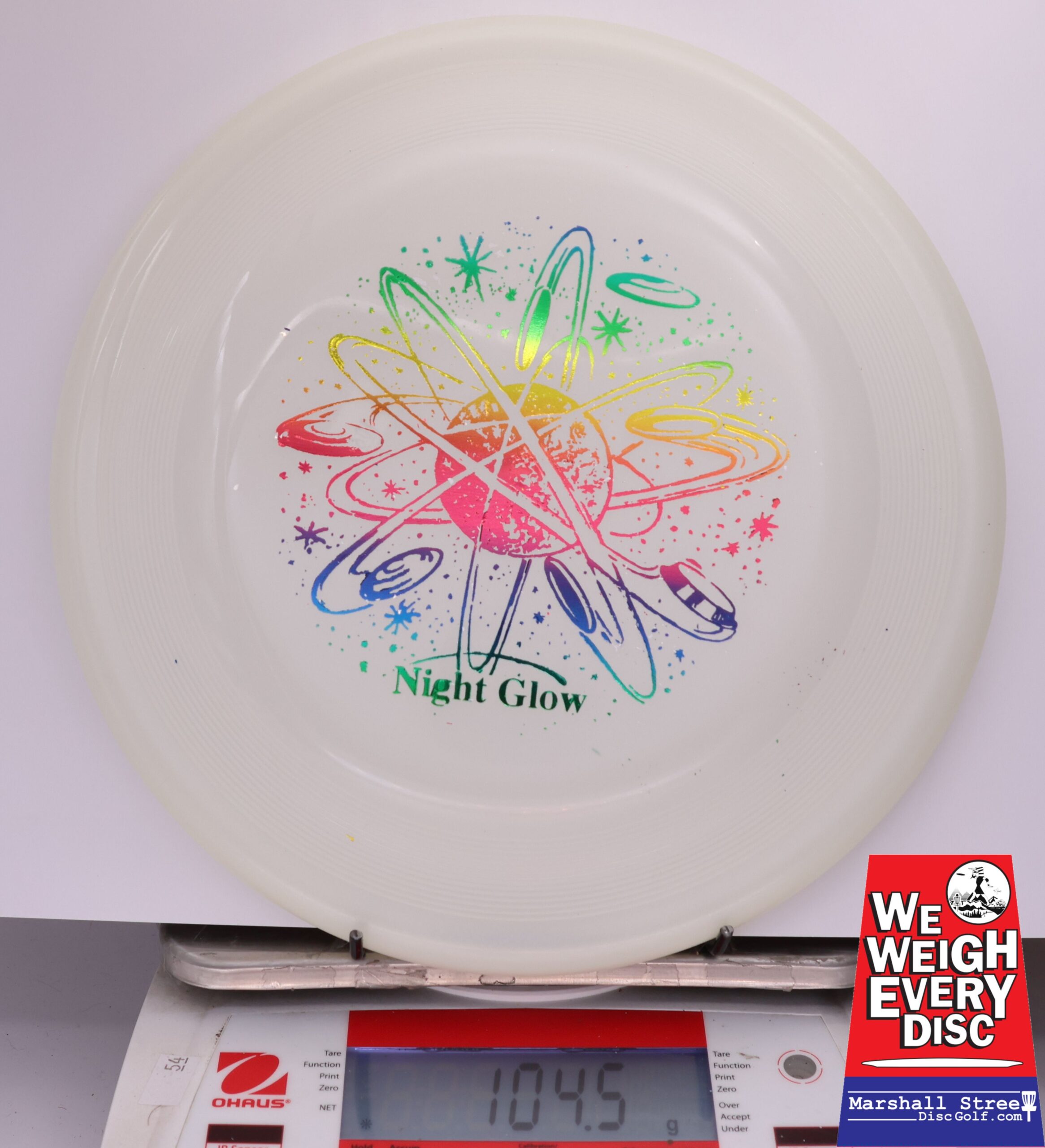 433341 Night Glow Chomper Dog Disc - #106 Glow, 105