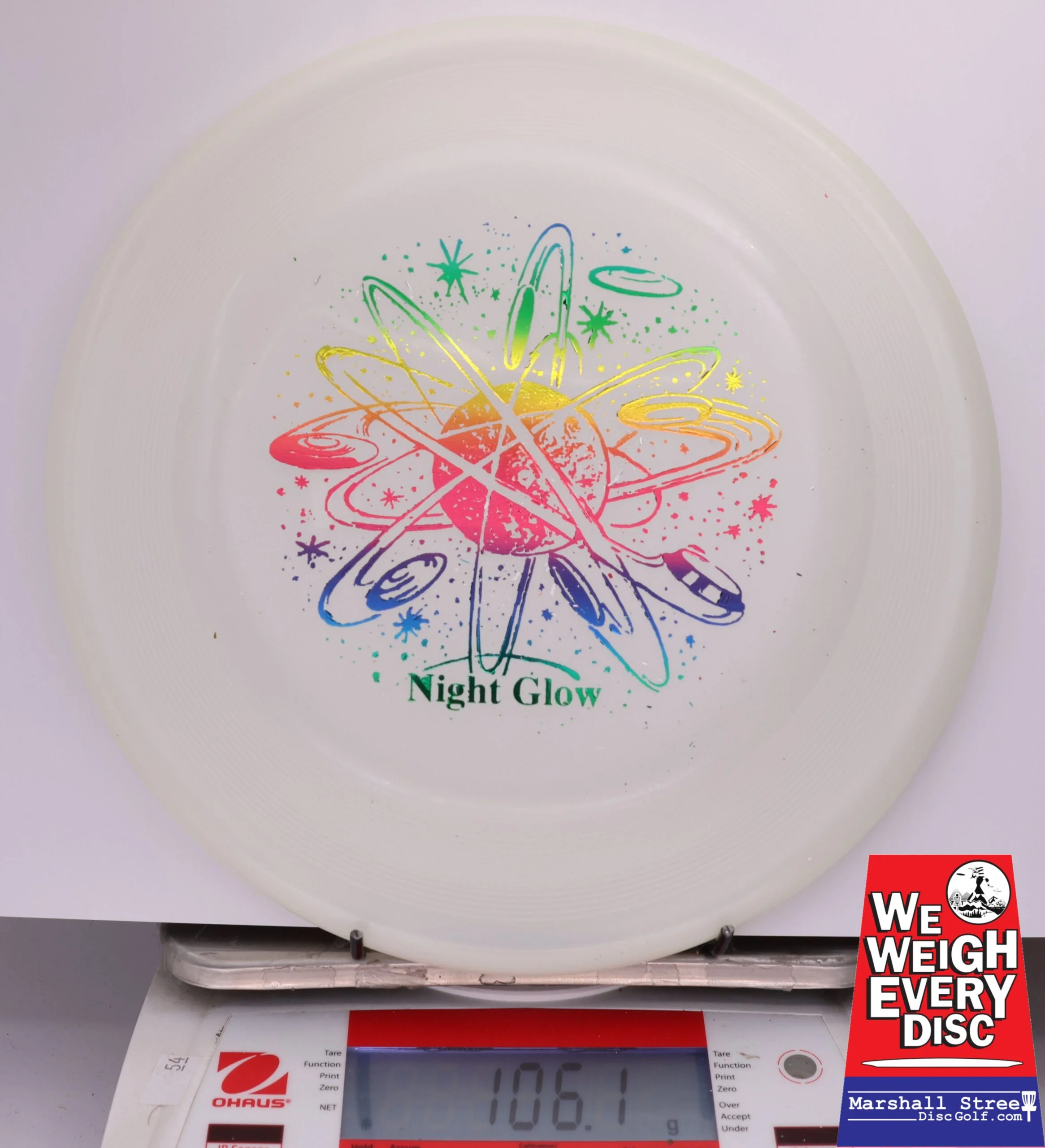 433342 Night Glow Chomper Dog Disc - #107 Glow, 106