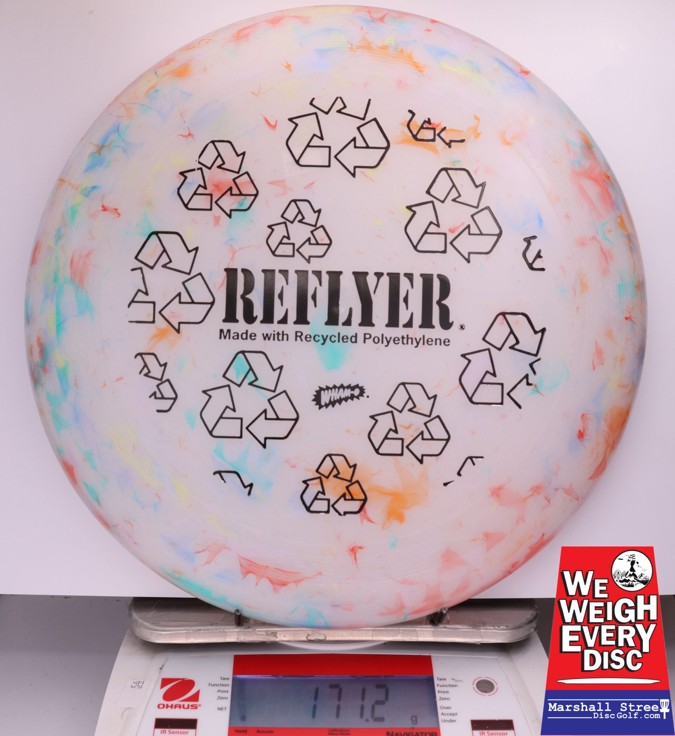 433348 Wham-O UMAX Frisbee, Reflyer - #100 Marble, 171