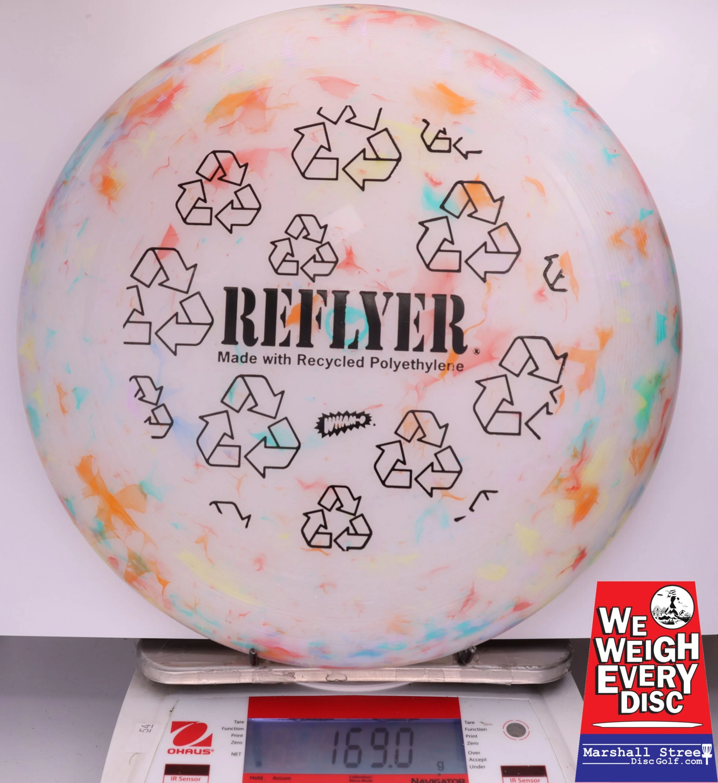 433349 Wham-O UMAX Frisbee, Reflyer - #101 Marble, 169