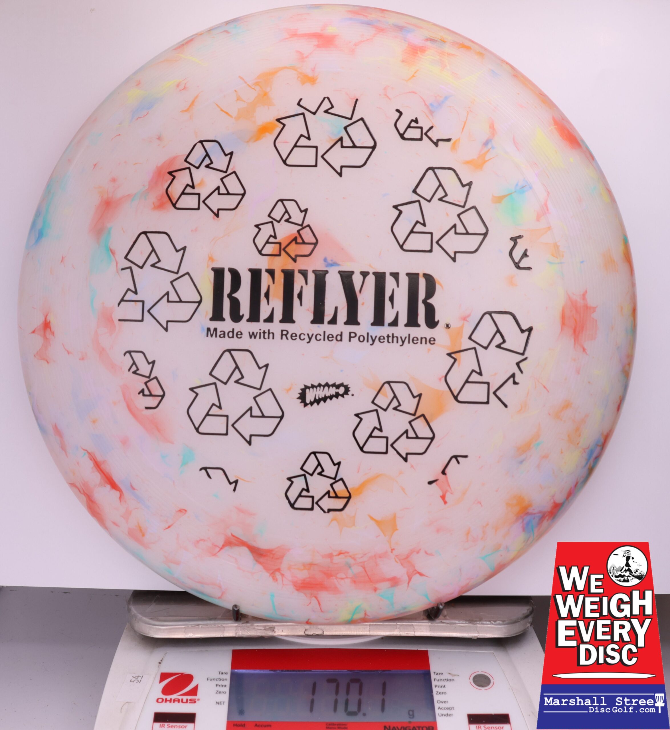 433350 Wham-O UMAX Frisbee, Reflyer - #102 Marble, 170