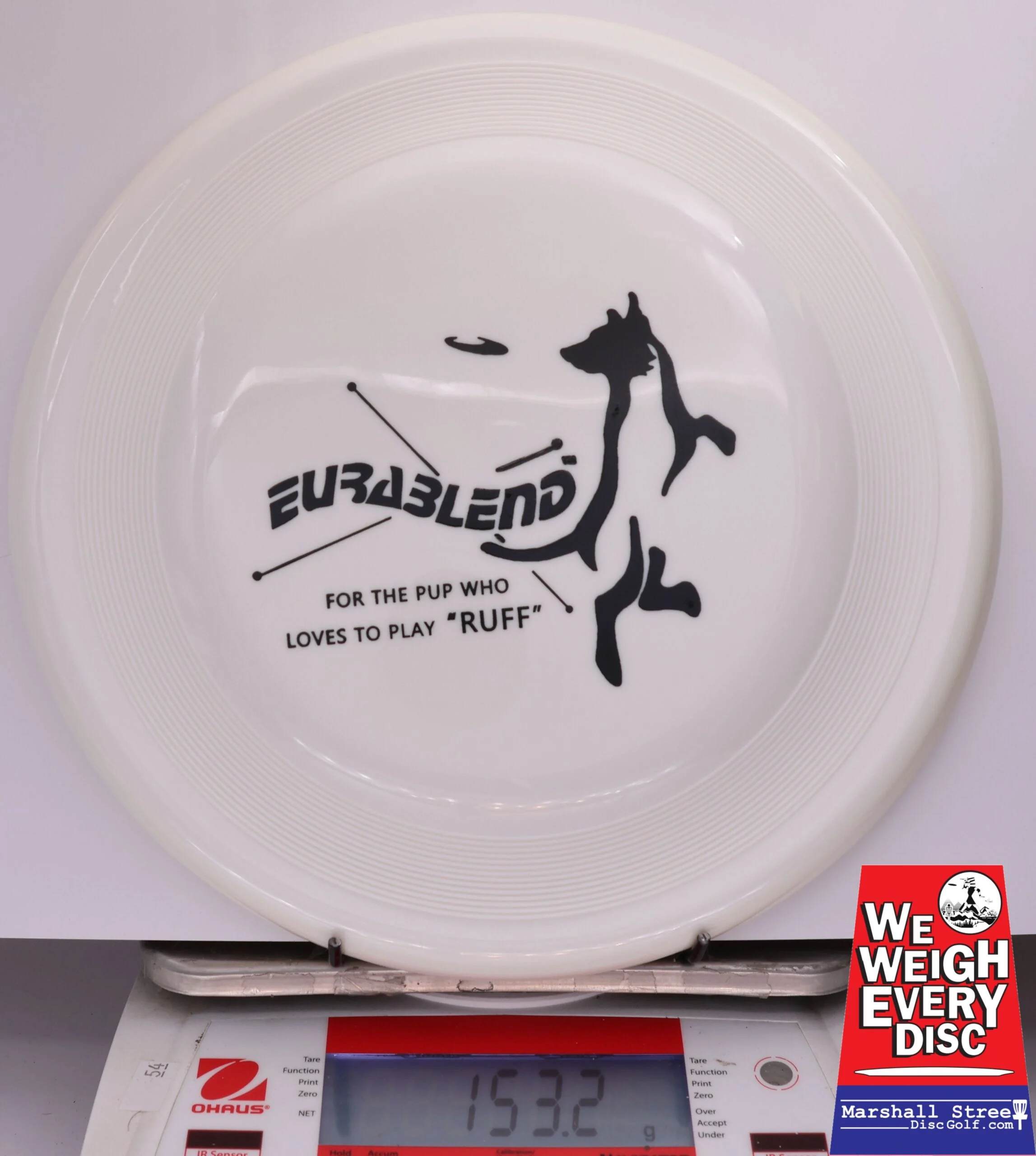 433553 Eurablend Fastback Frisbee - #102 White, 153