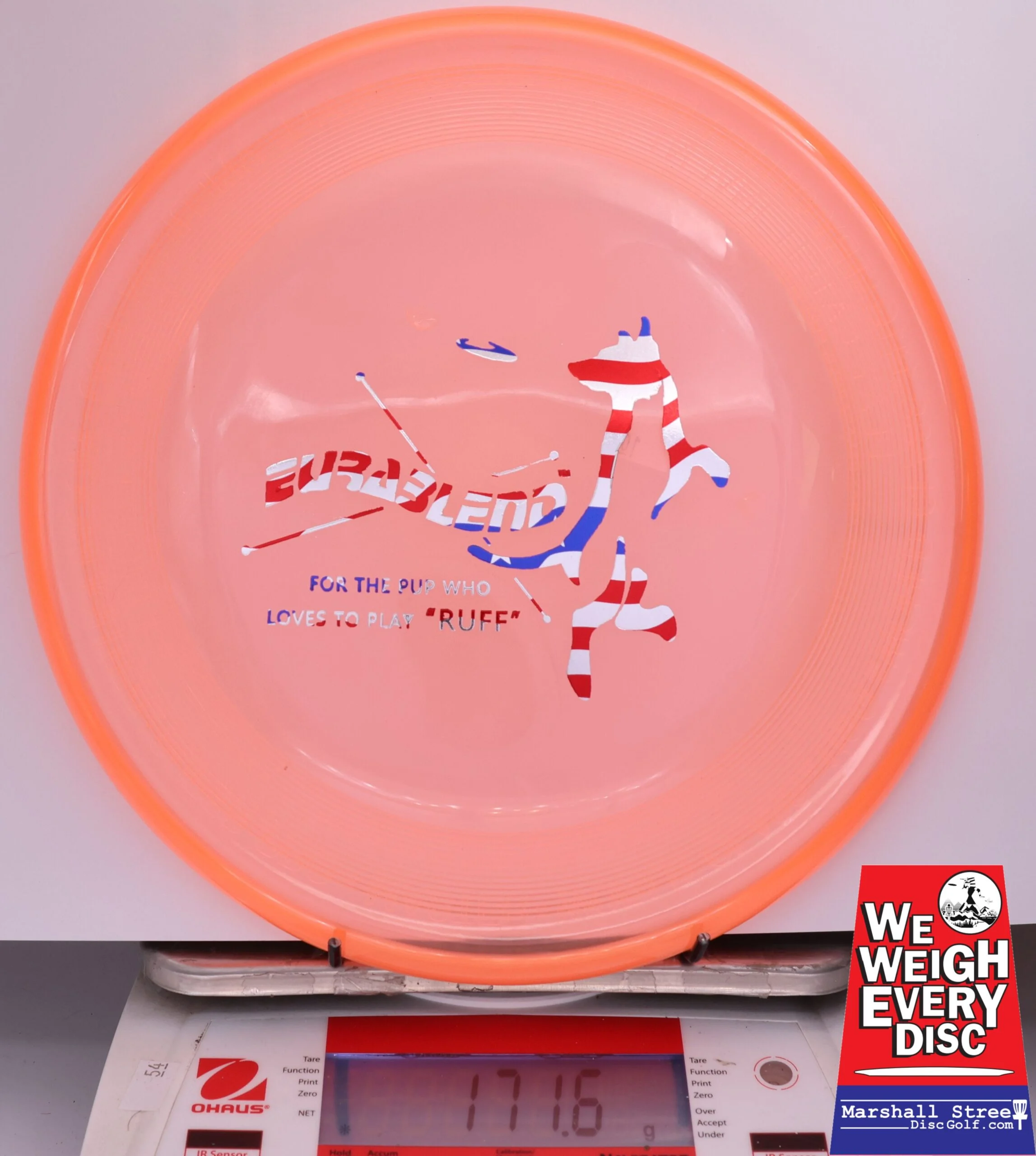433555 Eurablend Fastback Frisbee - #104 Orange, 172