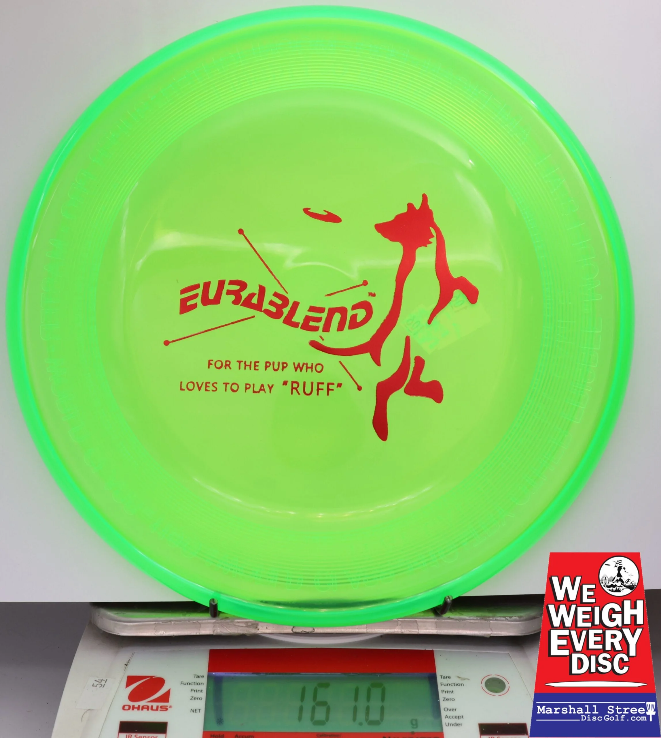 433558 Eurablend Fastback Frisbee - #107 NGreen, 161