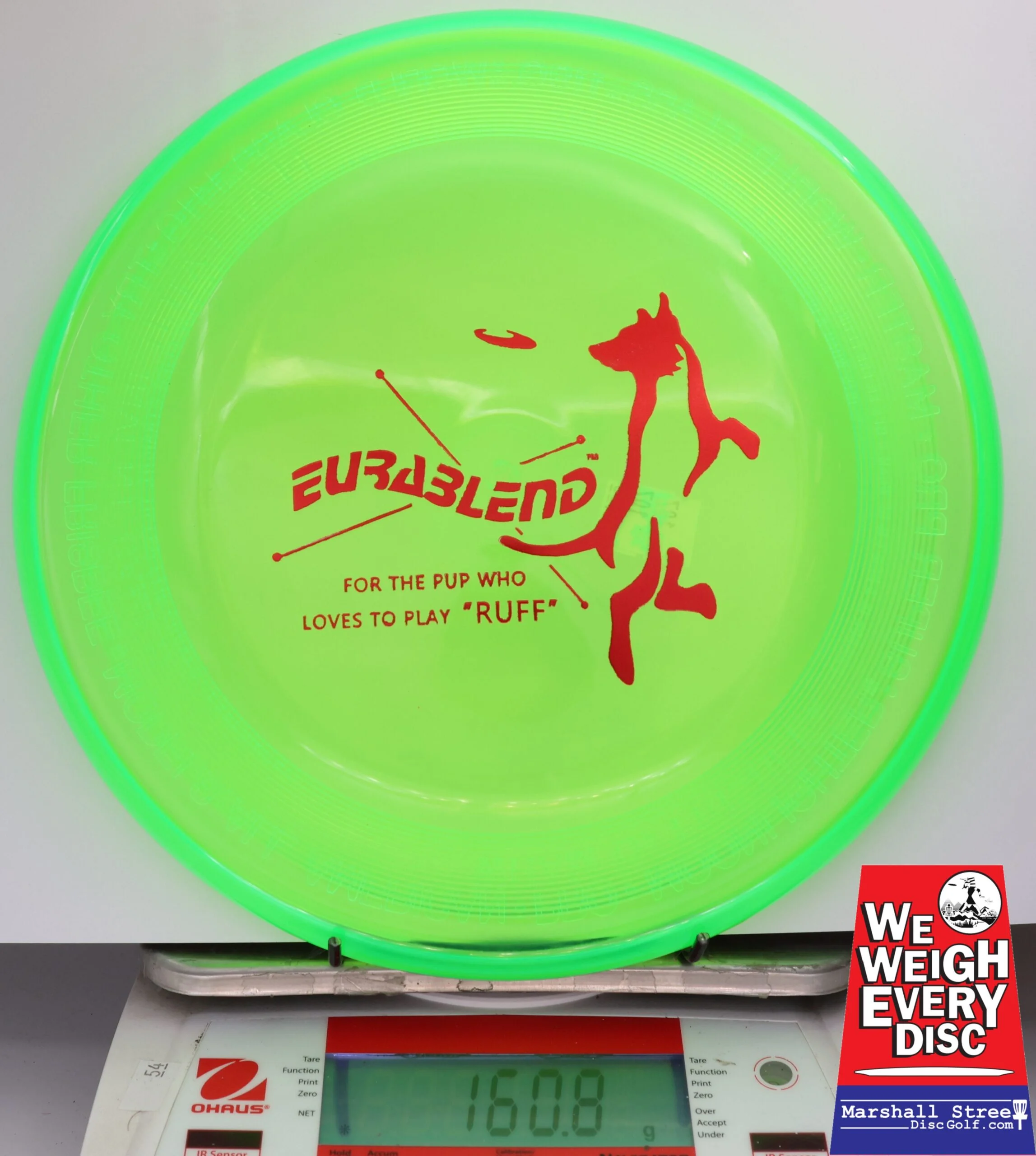 433559 Eurablend Fastback Frisbee - #108 NGreen, 161
