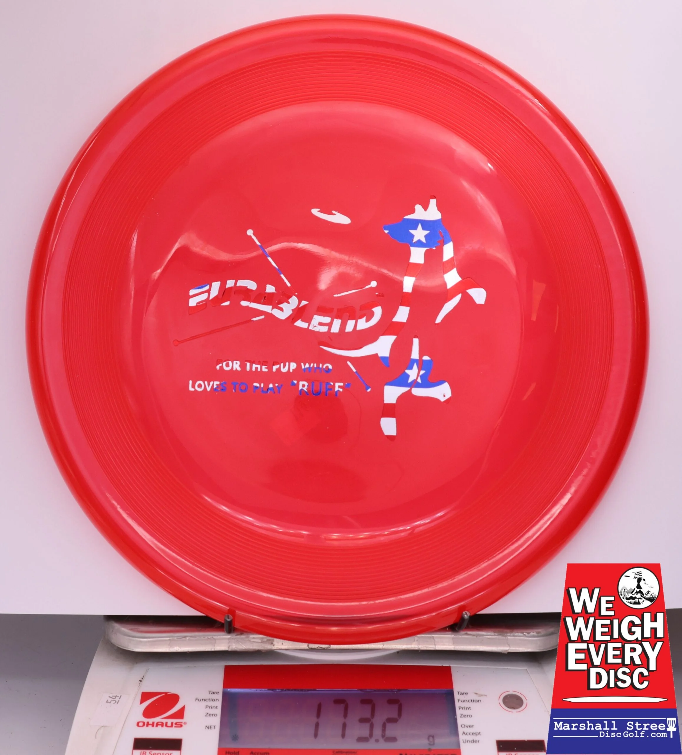 433567 Eurablend Fastback Frisbee - #116 Red, 173