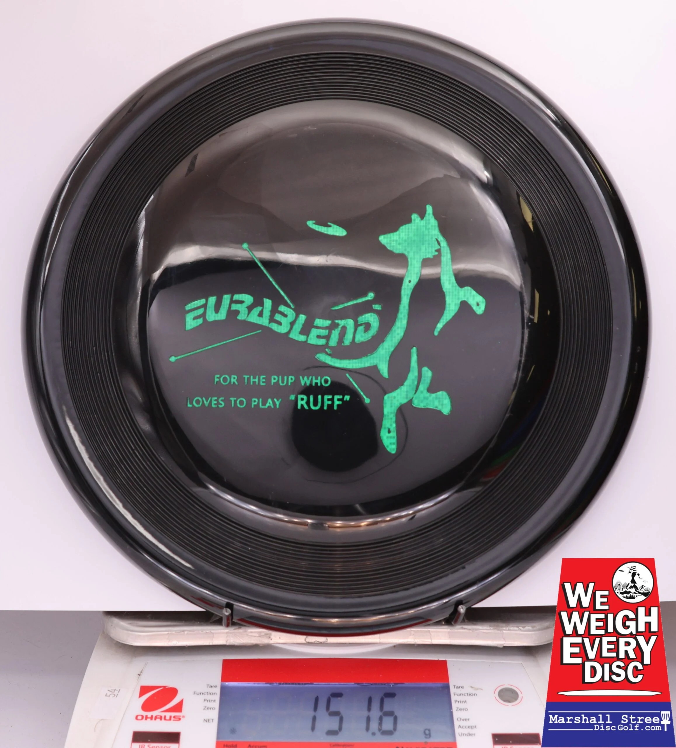 433568 Eurablend Fastback Frisbee - #117 Black, 152