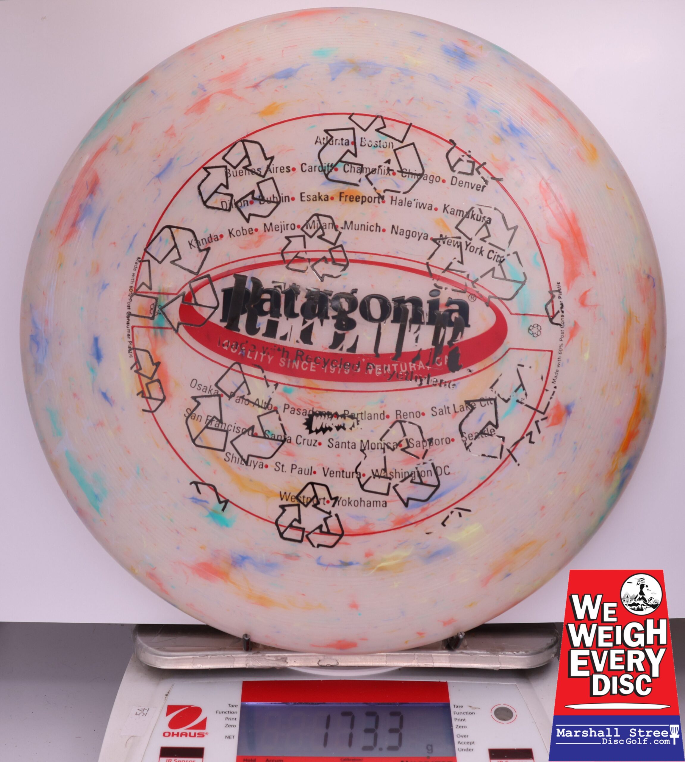 433607 X-Out Wham-O UMAX Frisbee - #106 Marble Reflyer, 173