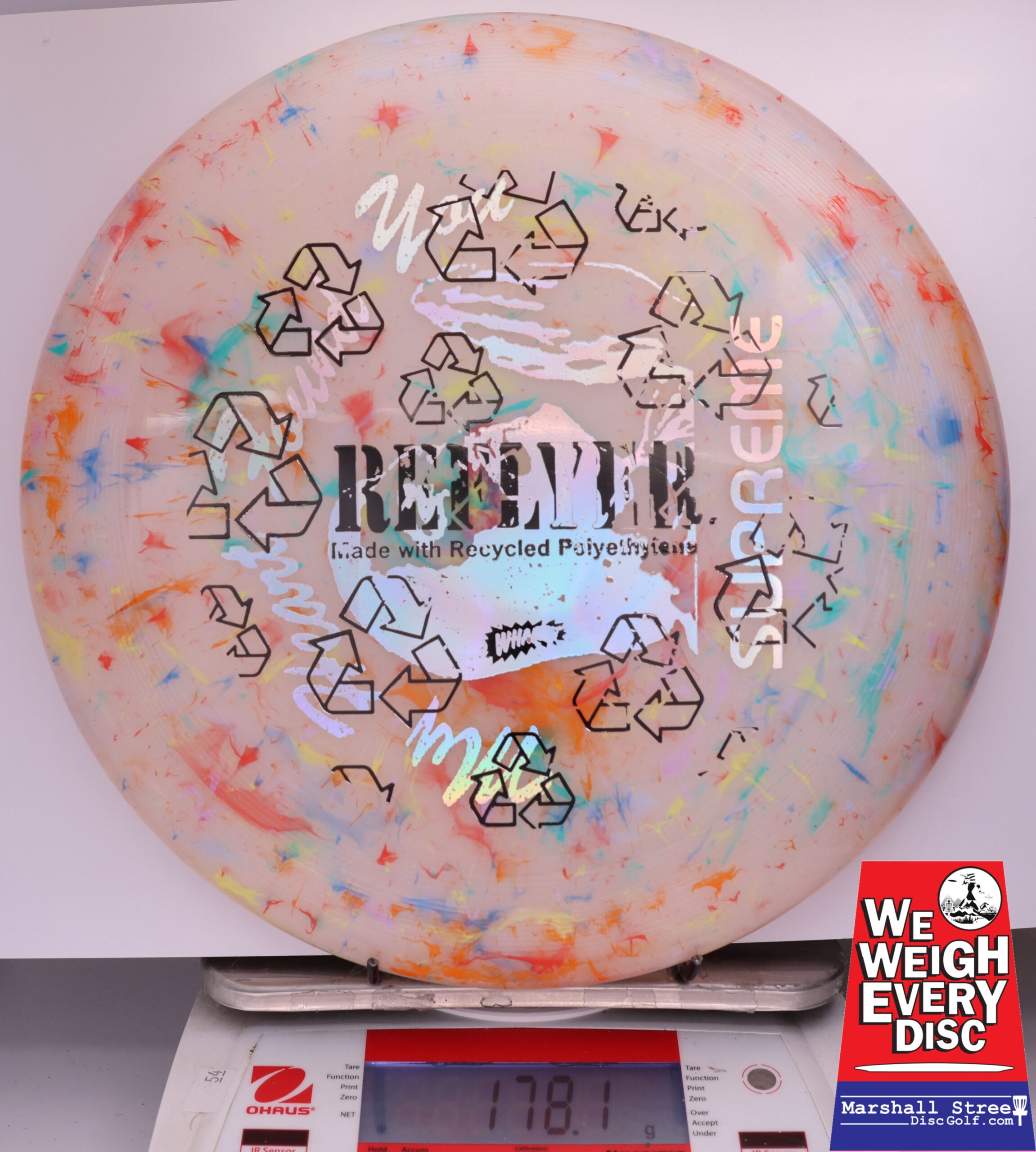 433610 X-Out Wham-O UMAX Frisbee - #109 Marble Reflyer, 178
