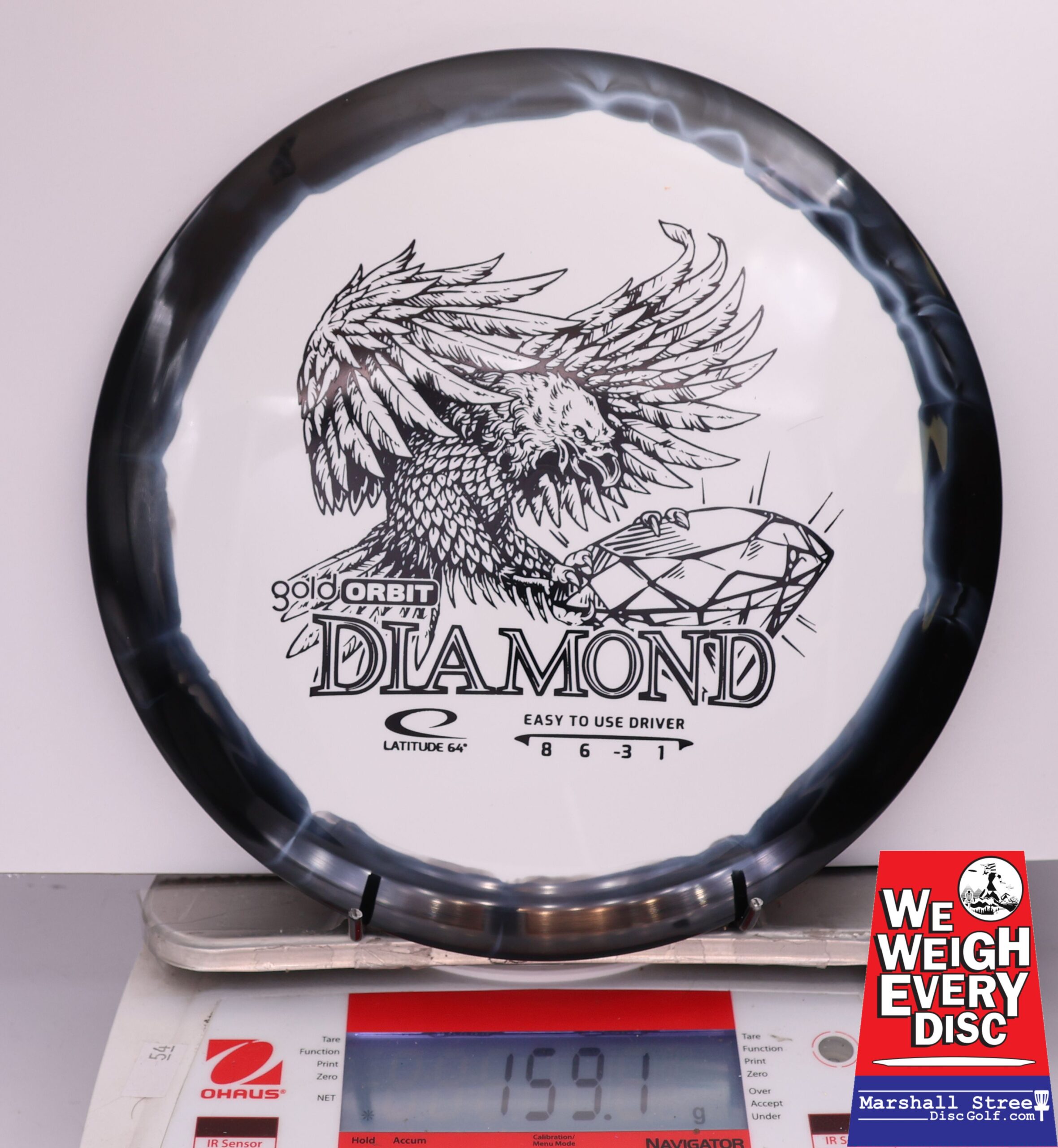 434586 Gold Orbit Diamond - #700 Black-White, 159